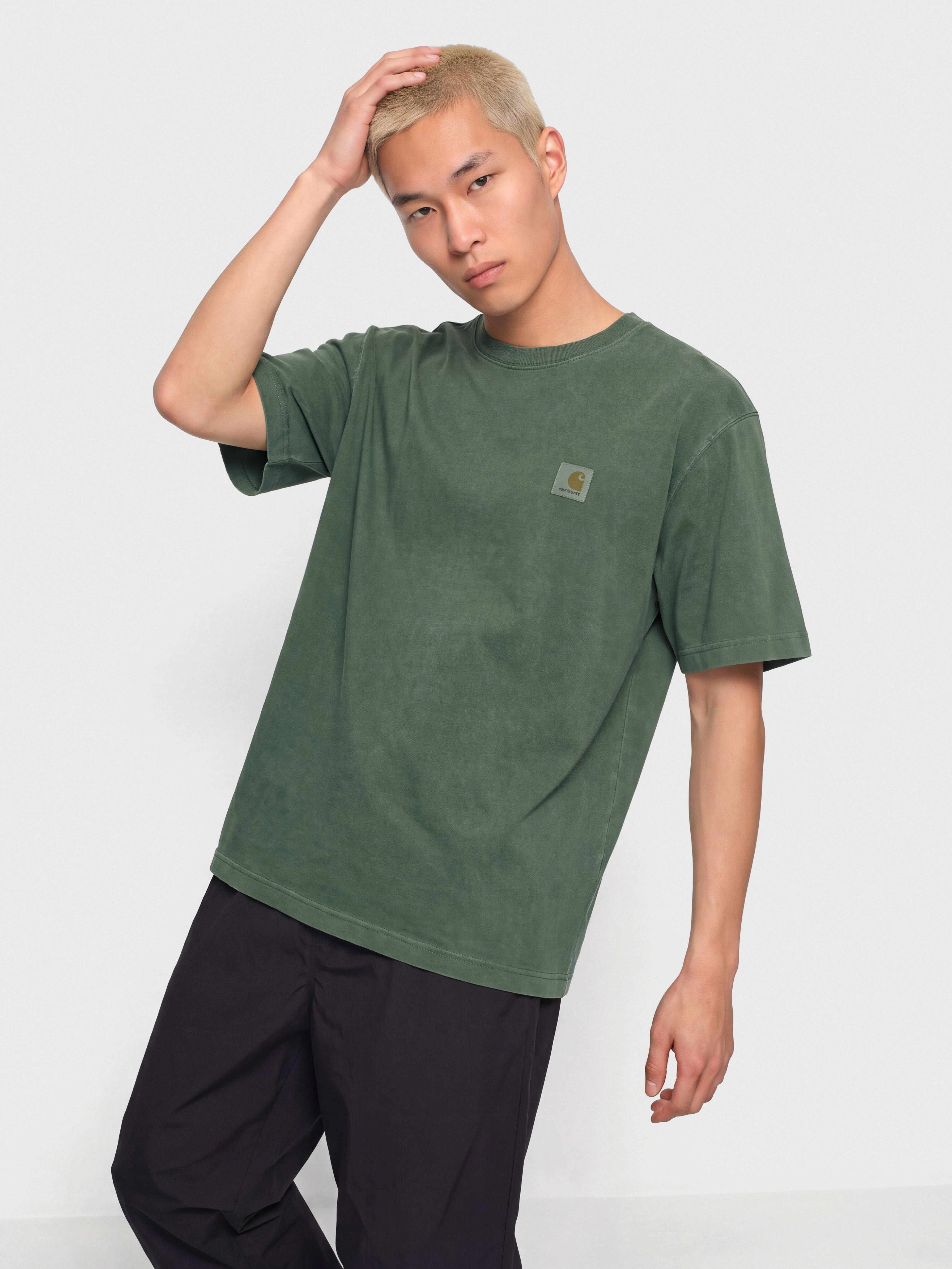 T-shirt Carhartt WIP Vista (dark scarab/garment dyed)