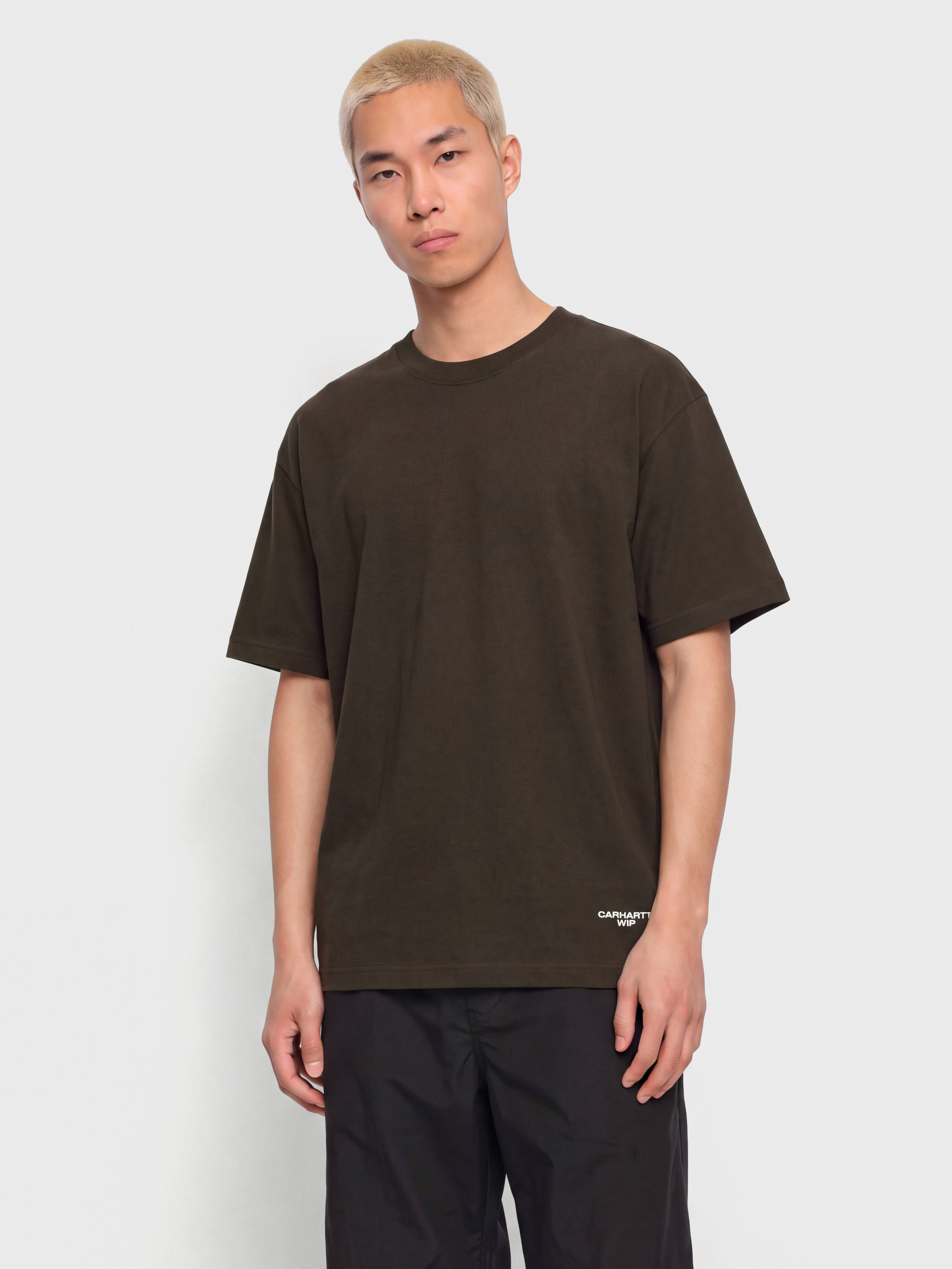 T-shirt Carhartt WIP Chapter Script (tobacco/white)