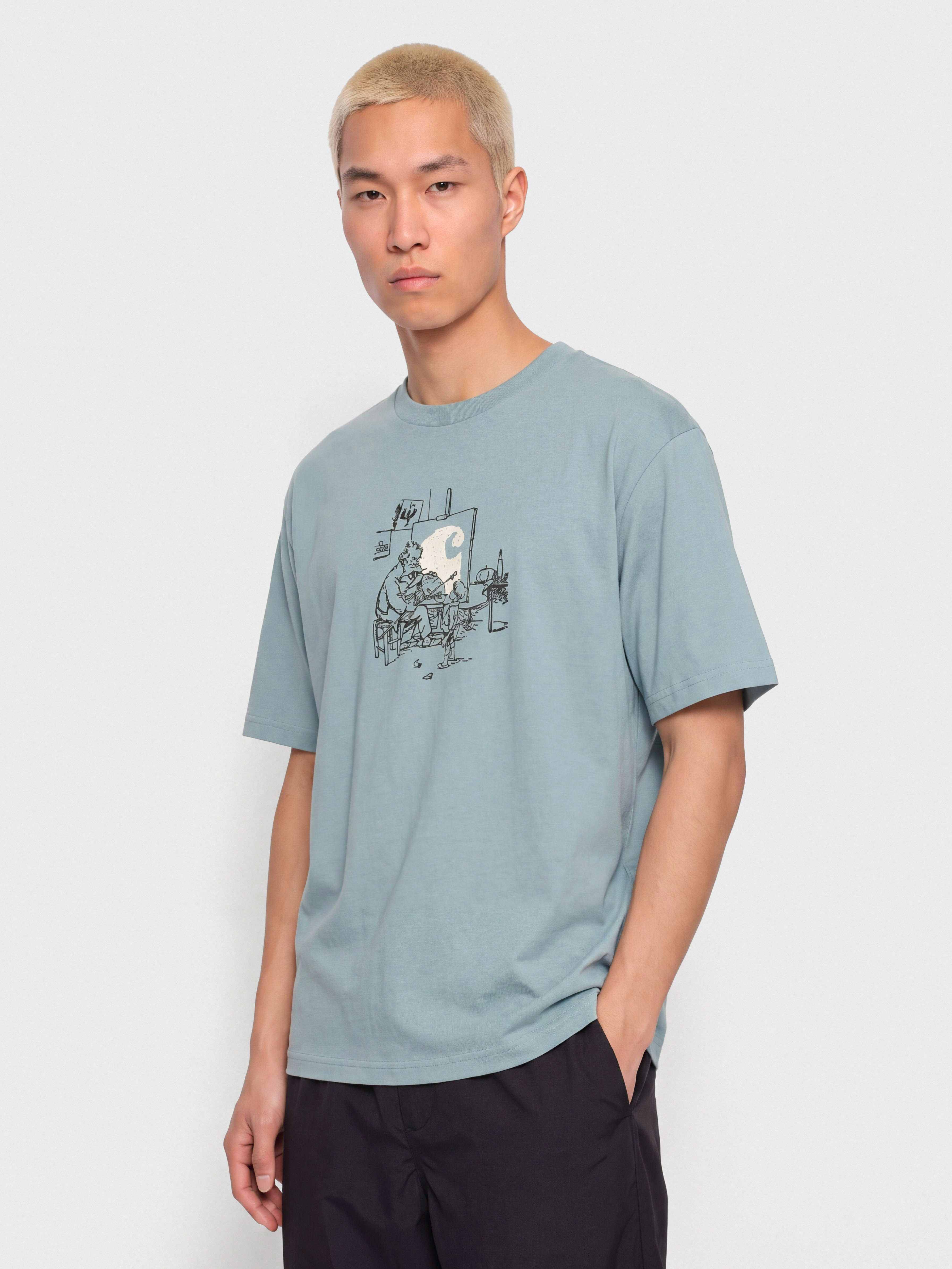 T-shirt Carhartt WIP Old Painter (citadel)