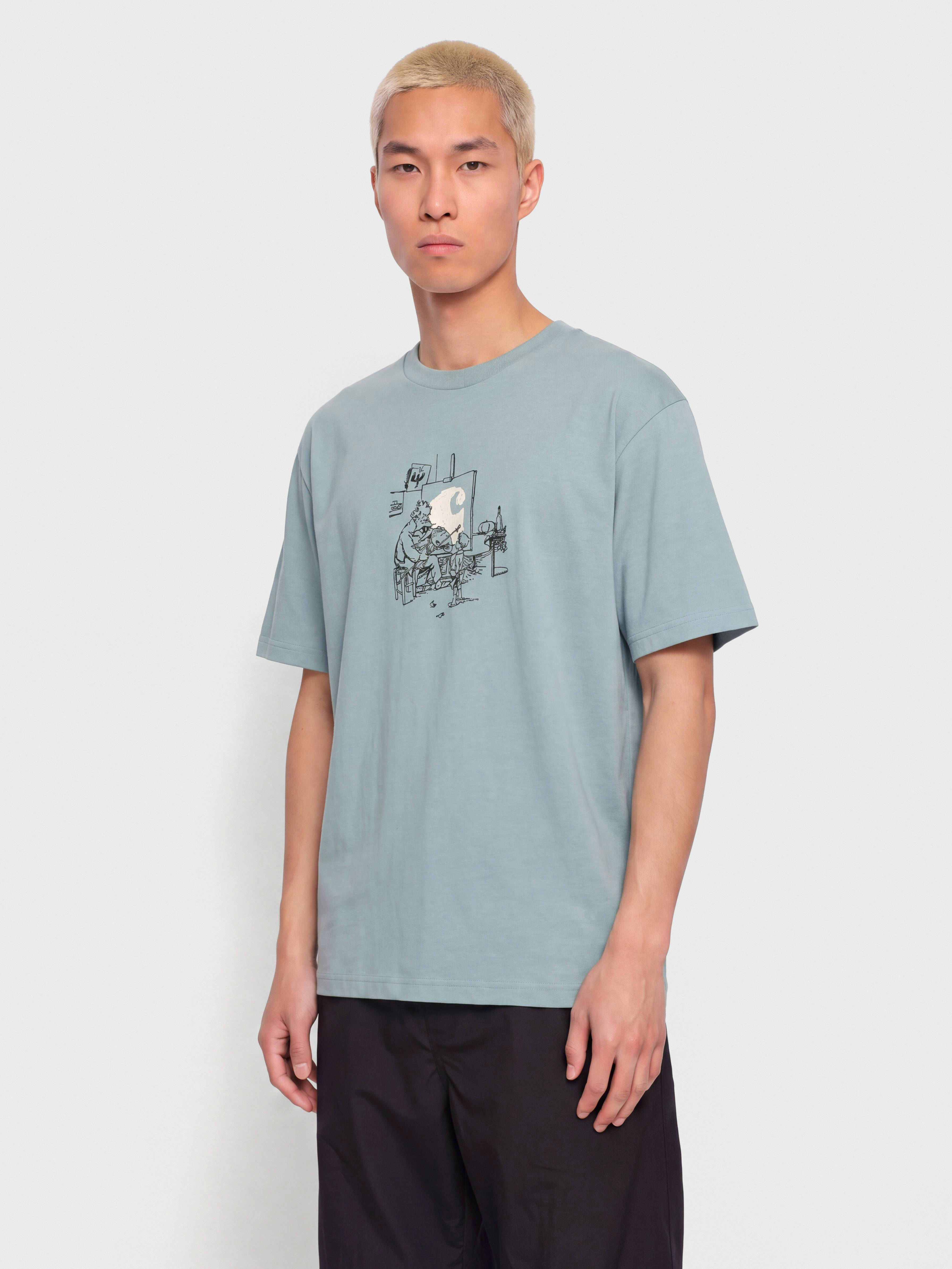 T-shirt Carhartt WIP Old Painter (citadel)