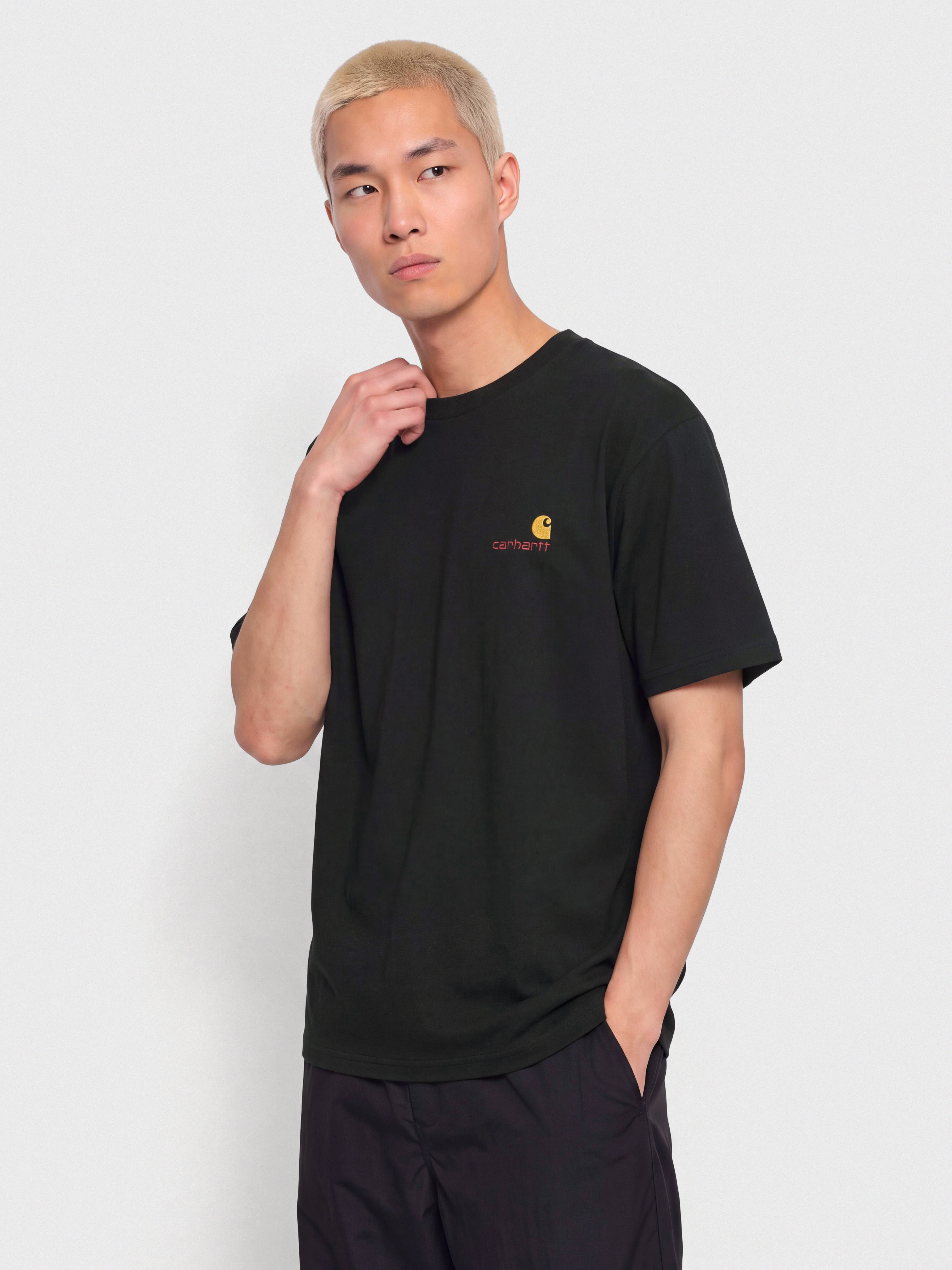 T-shirt Carhartt WIP American Script (raven)