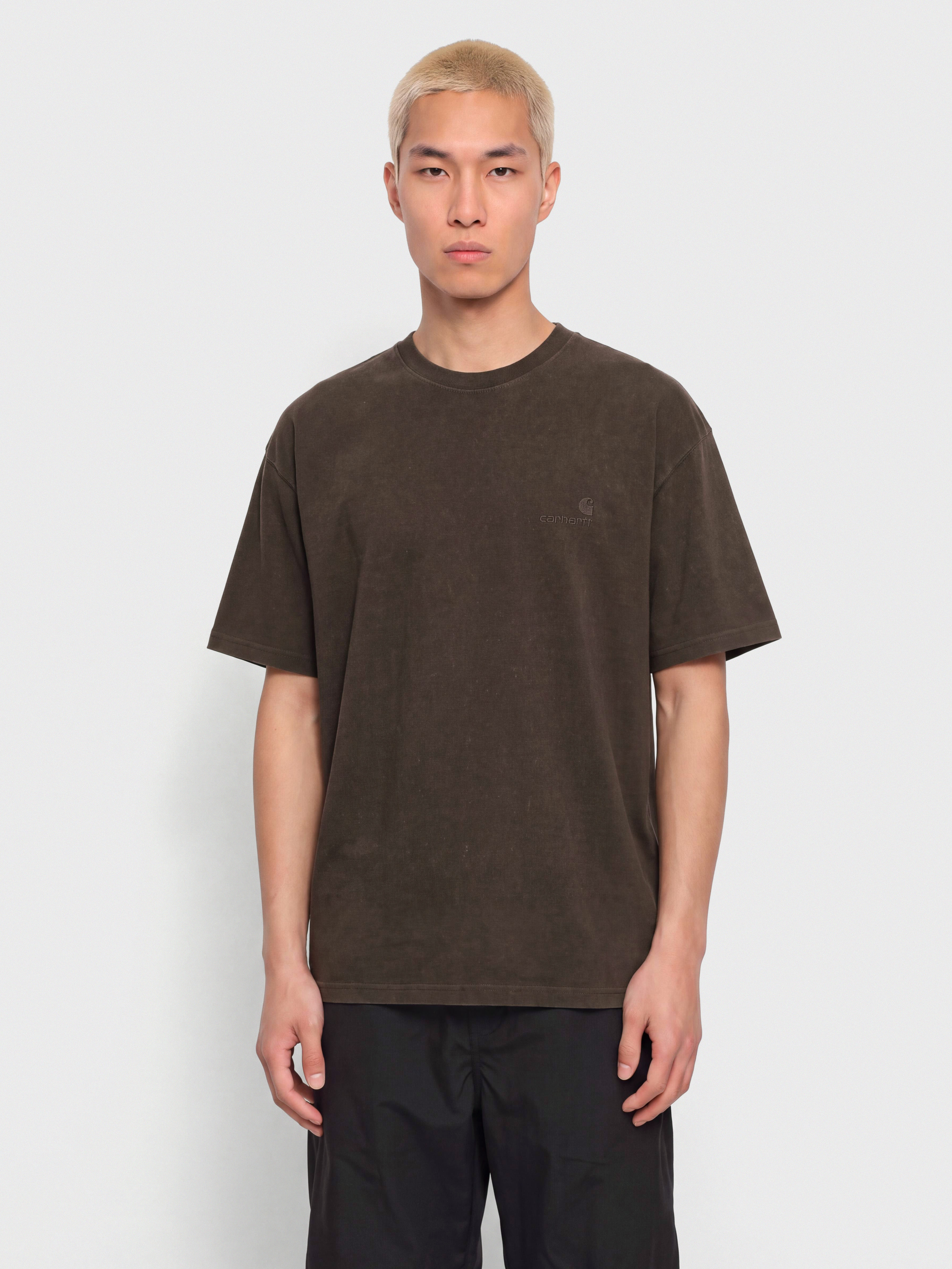 T-shirt Carhartt WIP Lambert (tobacco/moon wash)