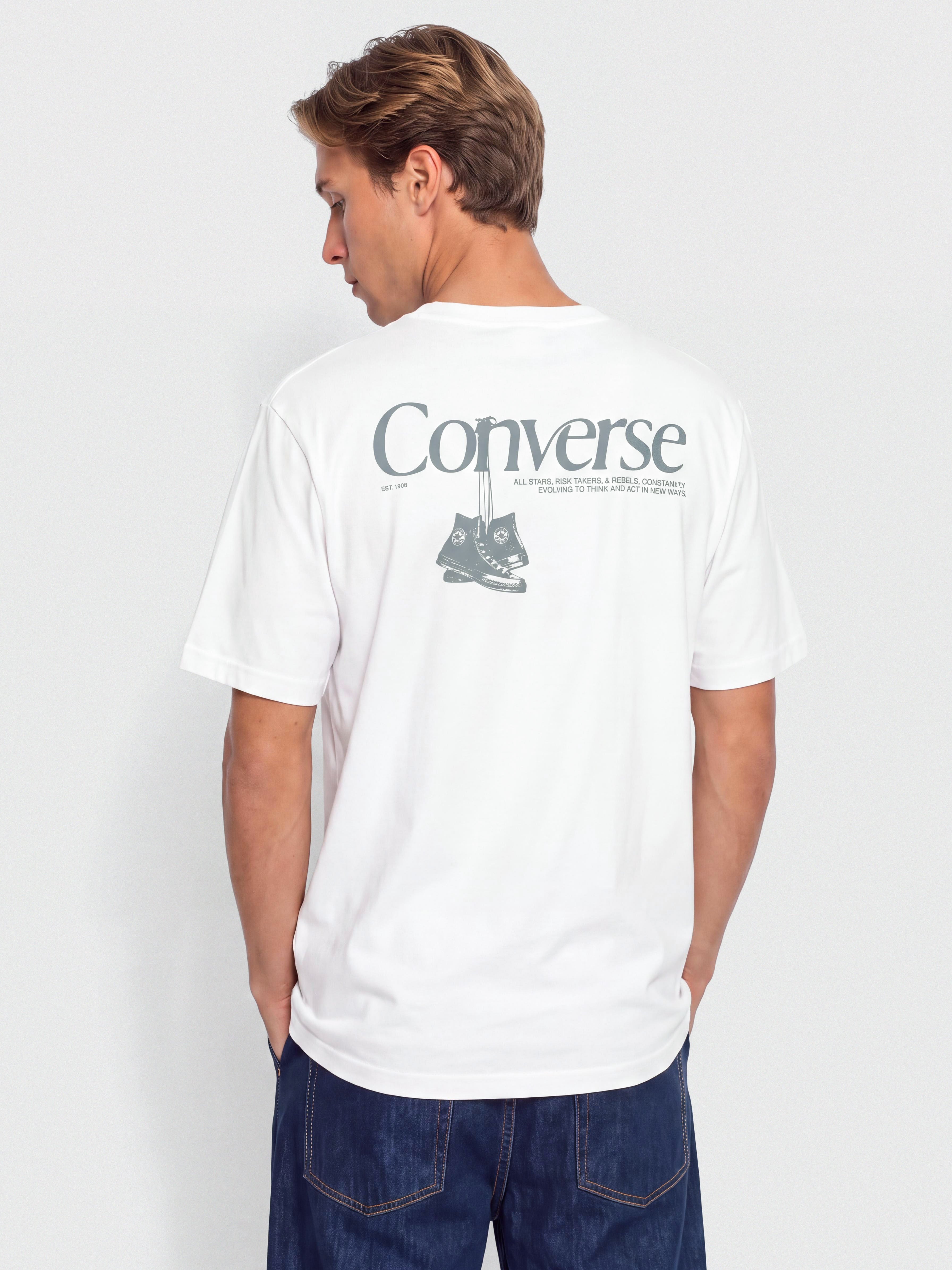 T-shirt Converse Hanging Shoes (white)