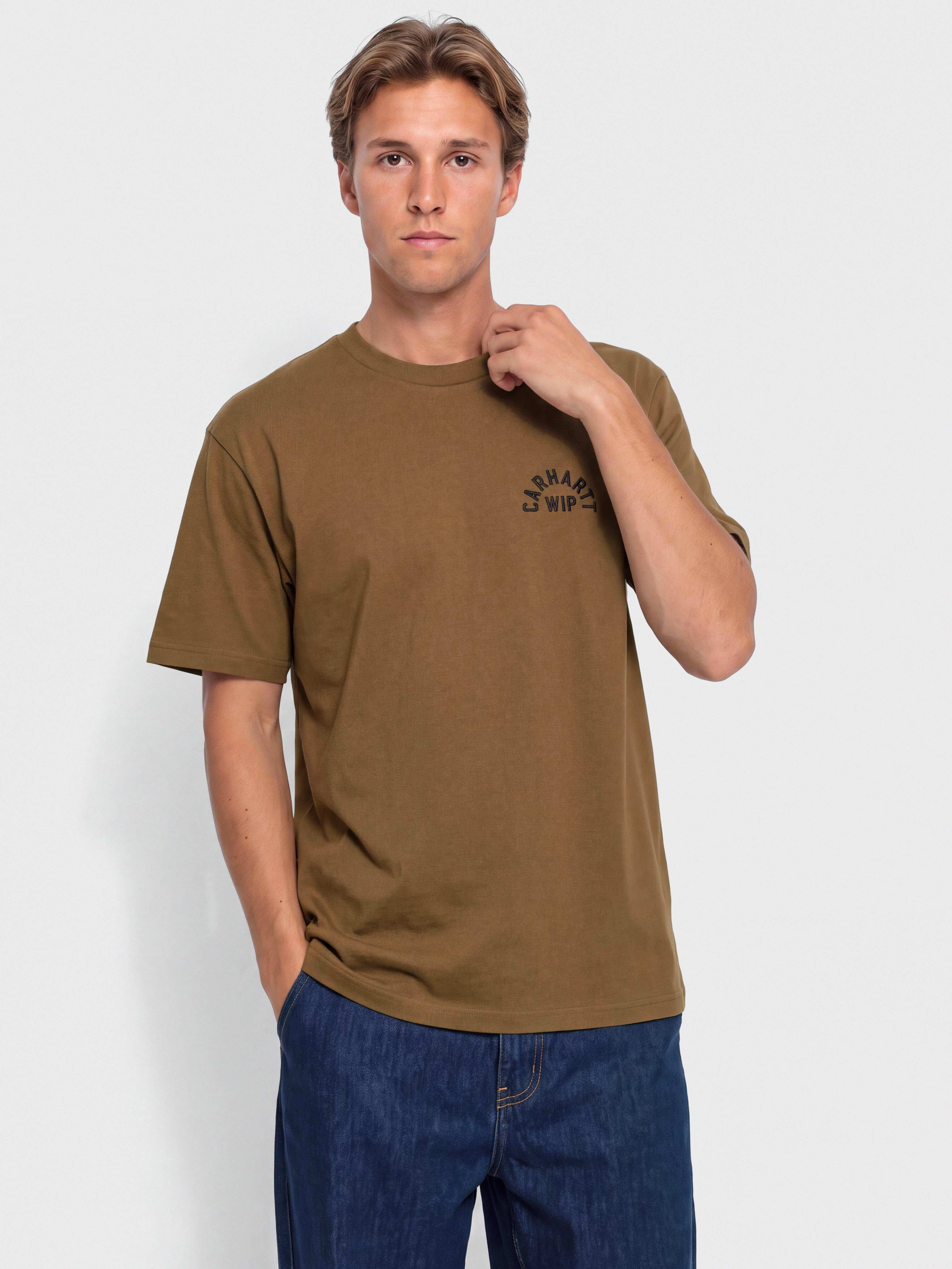 T-shirt Carhartt WIP Arch Script (wip h brown/black)