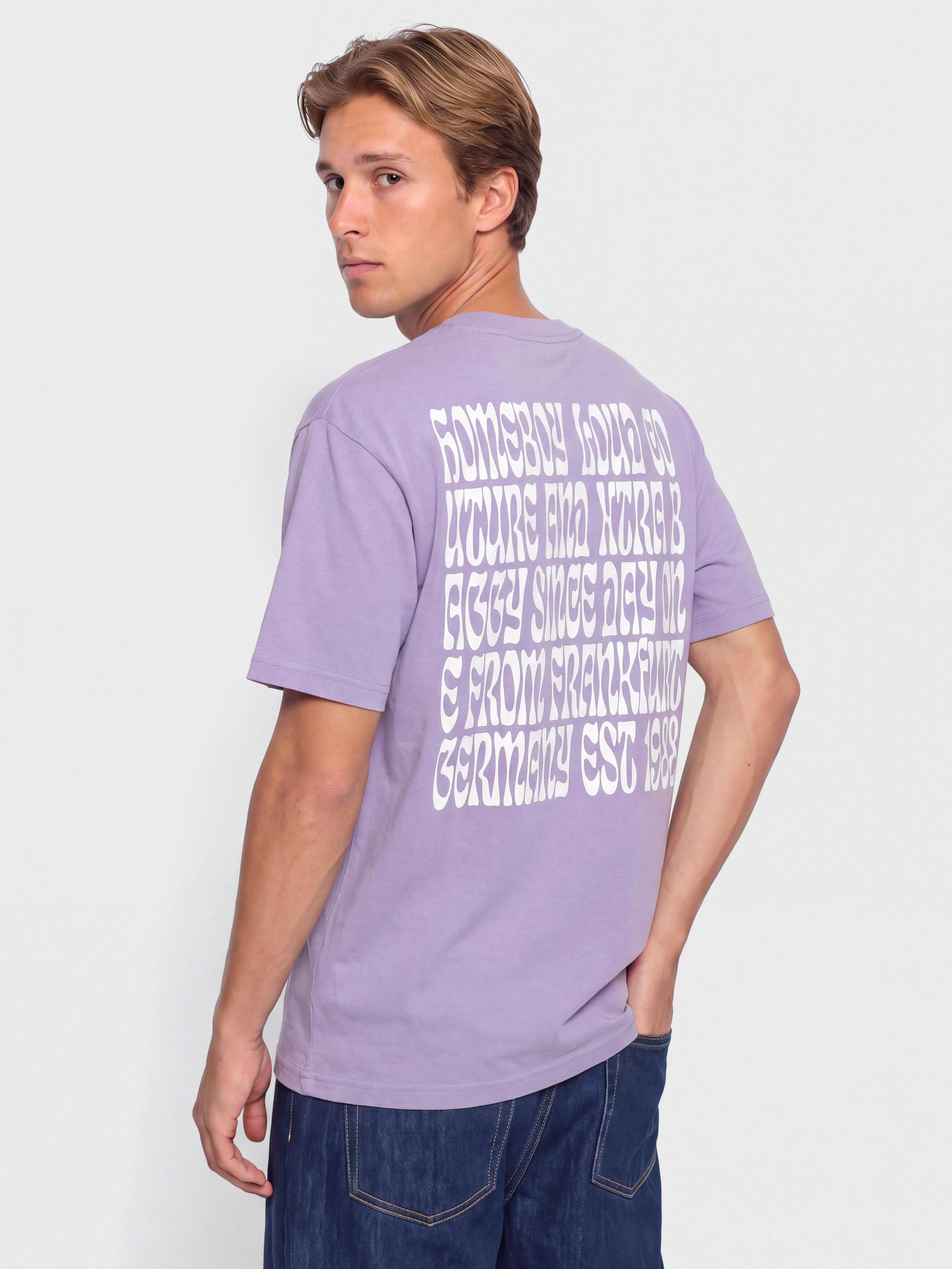 T-shirt Homeboy Big Text (lilac)