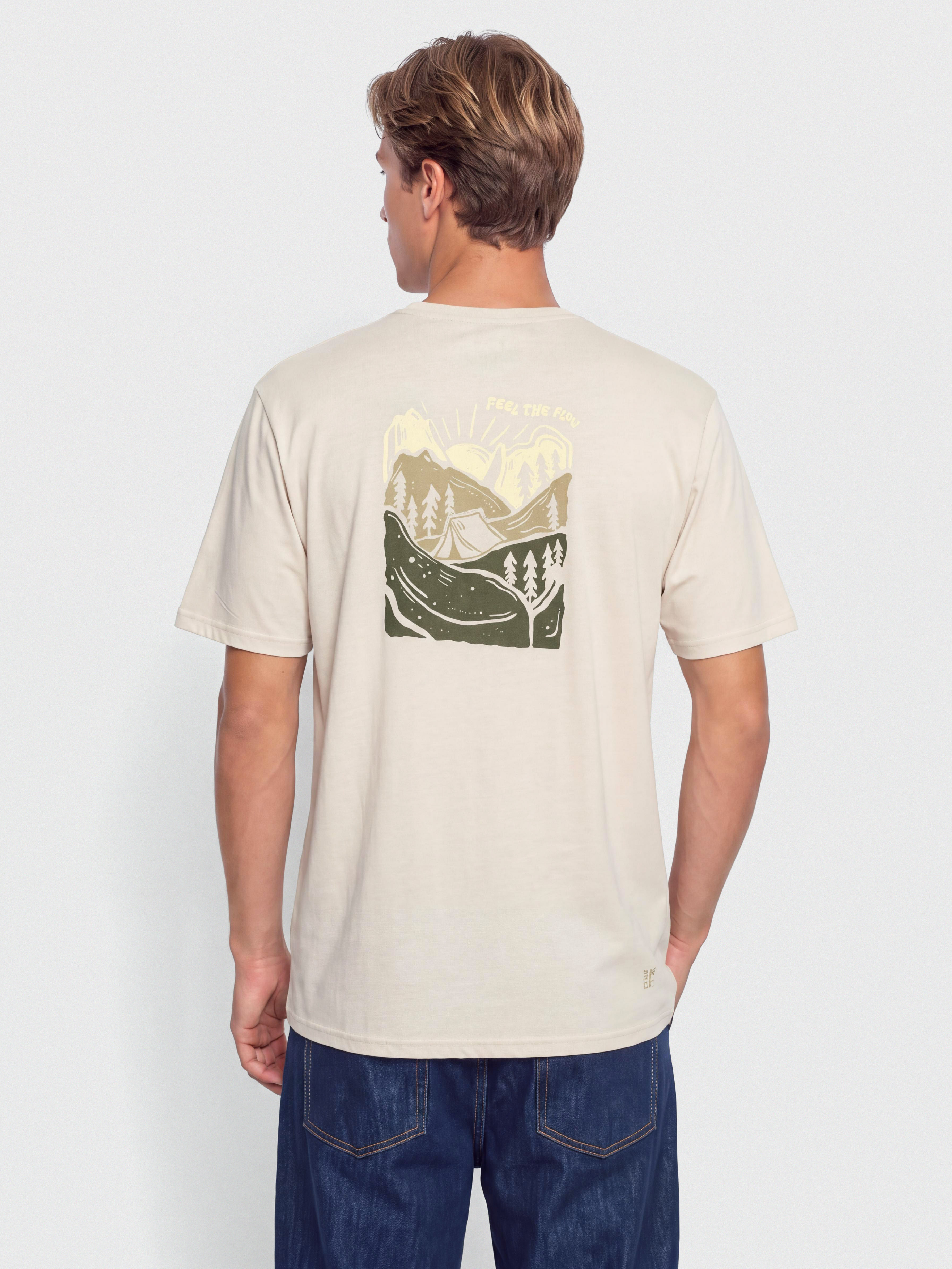 T-shirt FLOV Timberon (beige/olive)