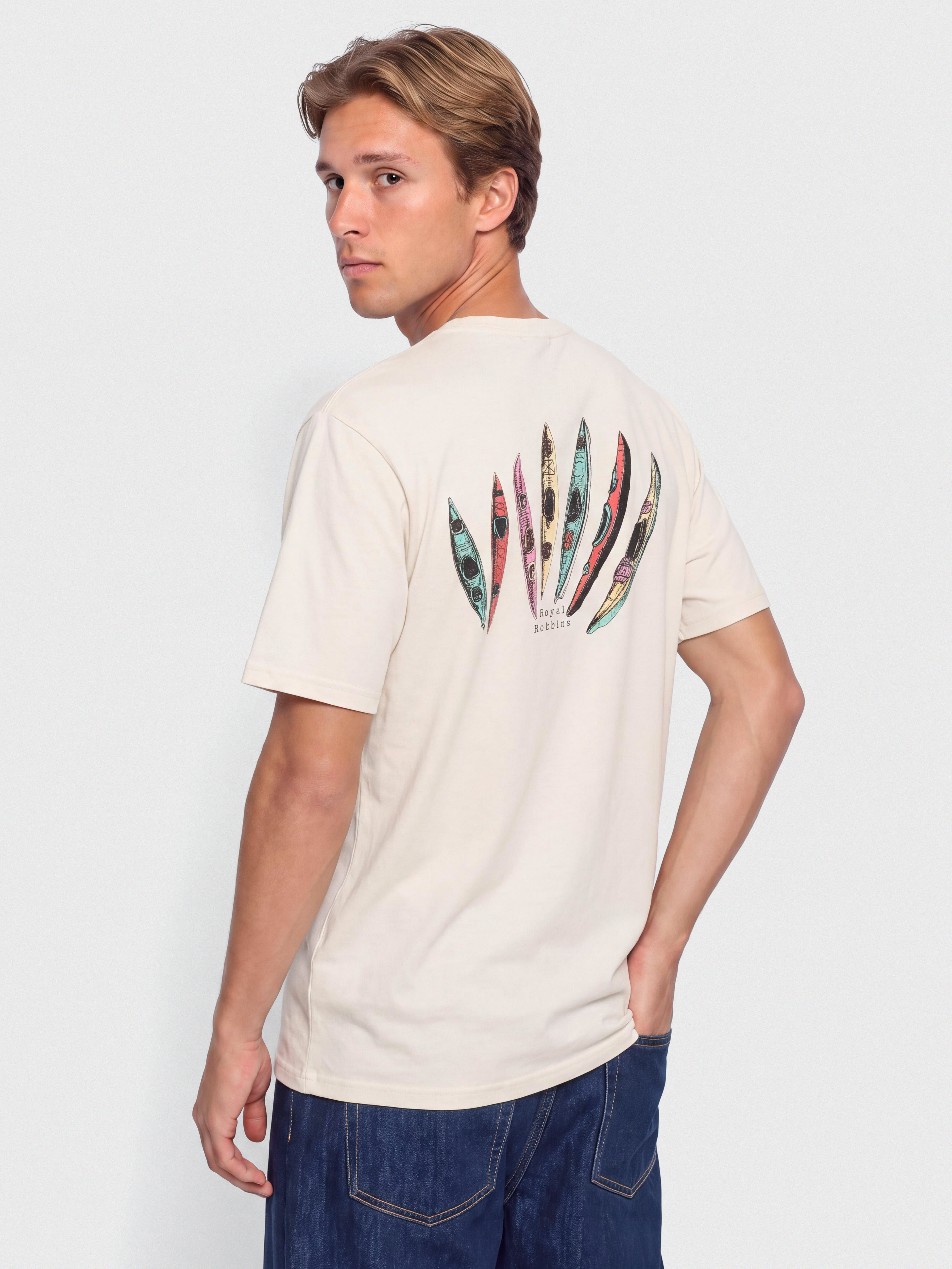 T-shirt Royal Robbins RR Graphic (chalk paddle pt)