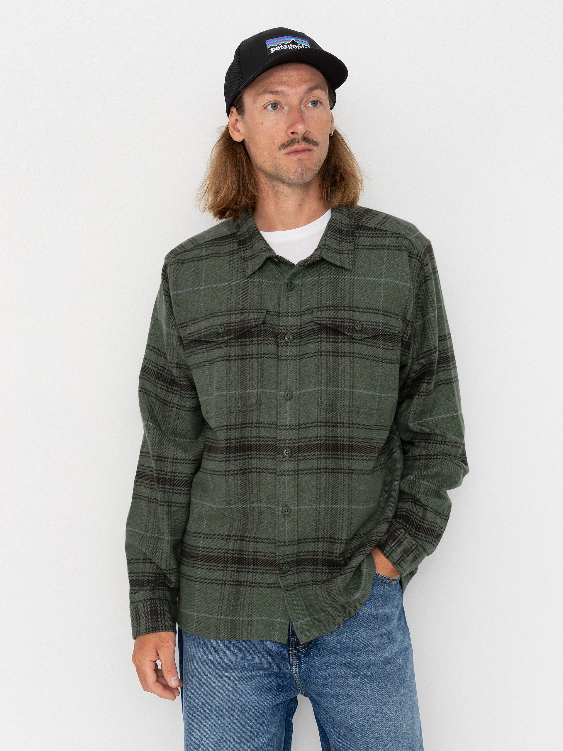 Koszula Patagonia Fjord Flannel (dissolve treeline green)