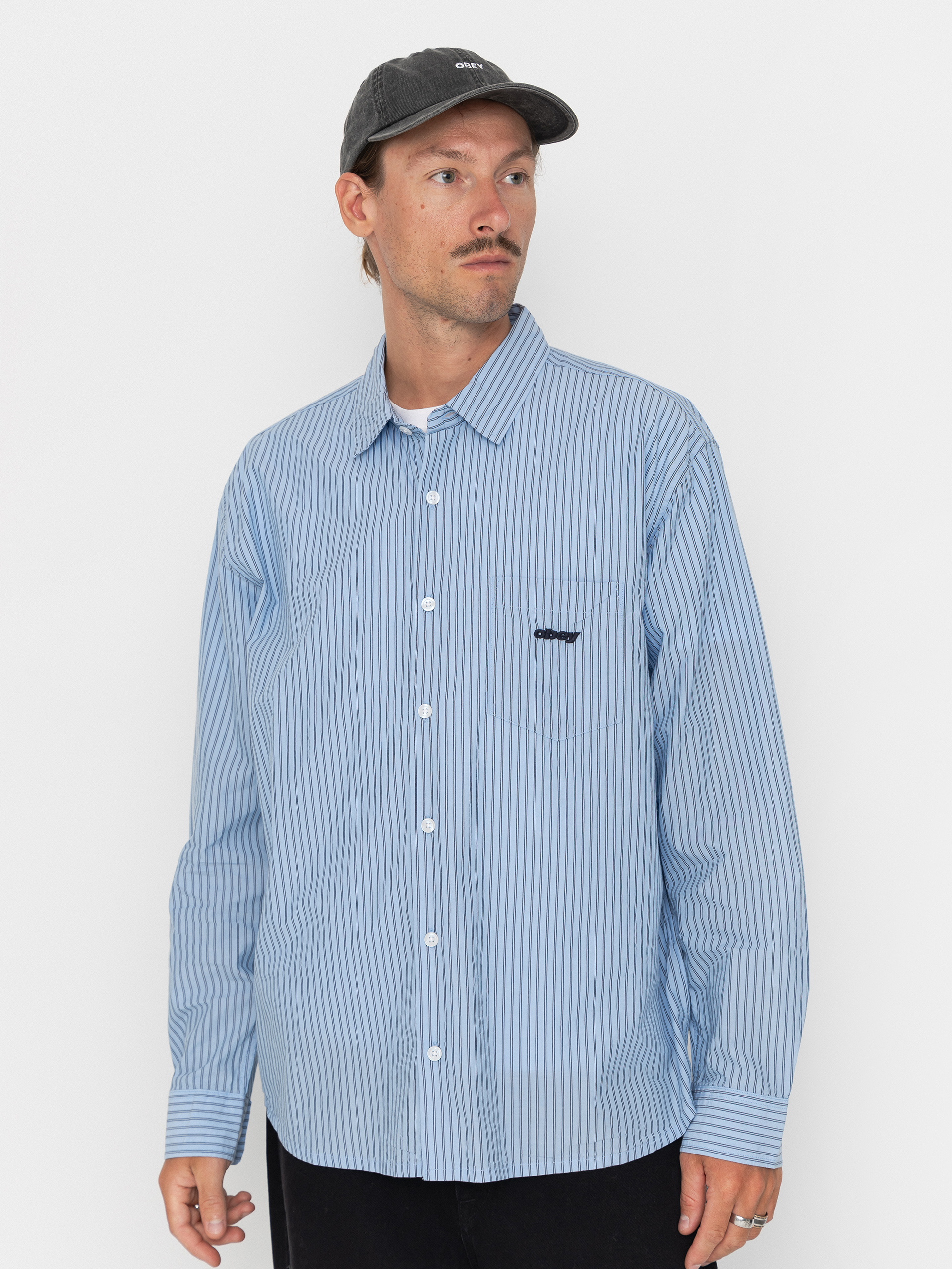 Koszula OBEY William (light blue multi)