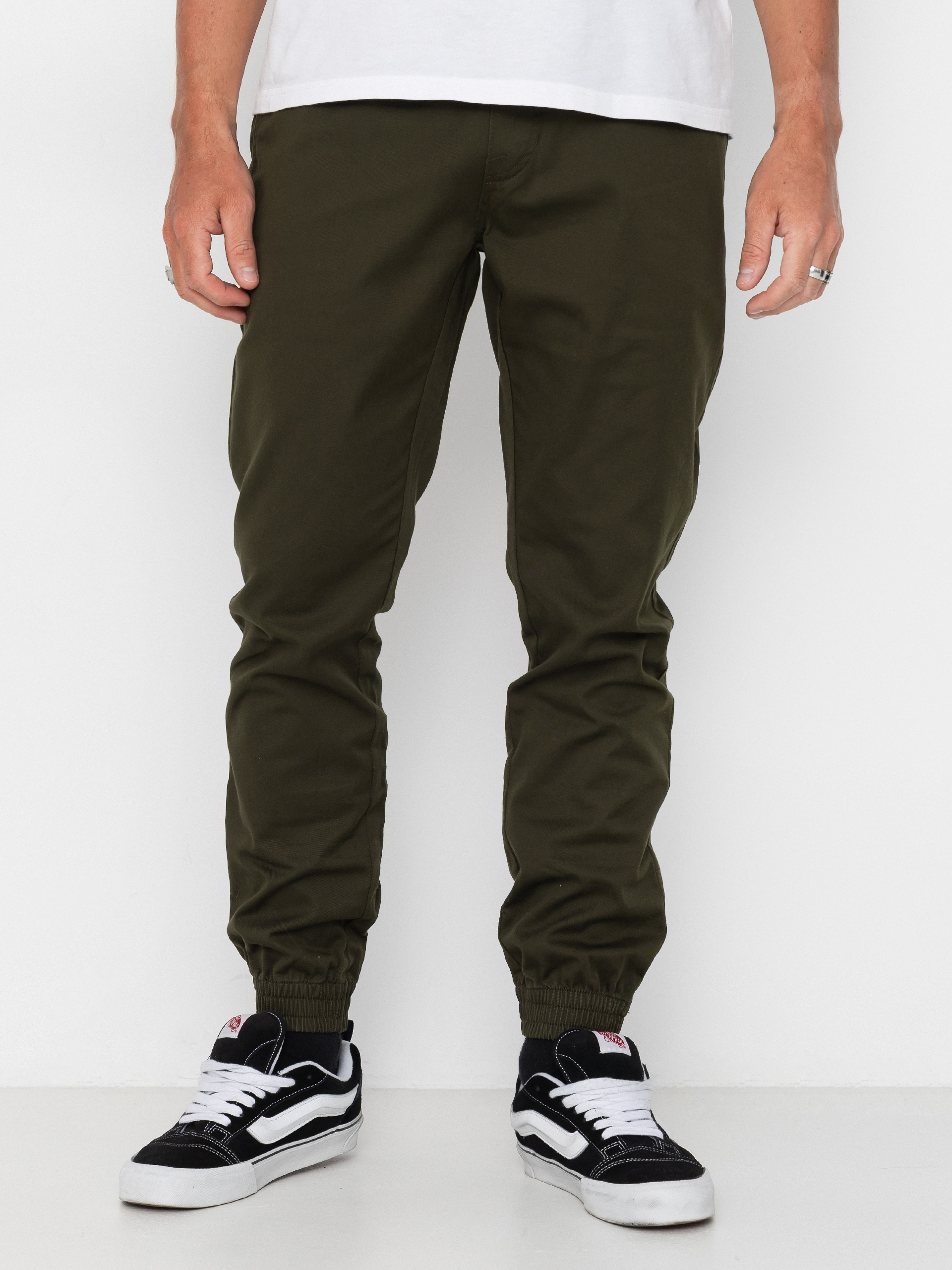 Spodnie Volcom Frickin Slim Jogger (dark green)