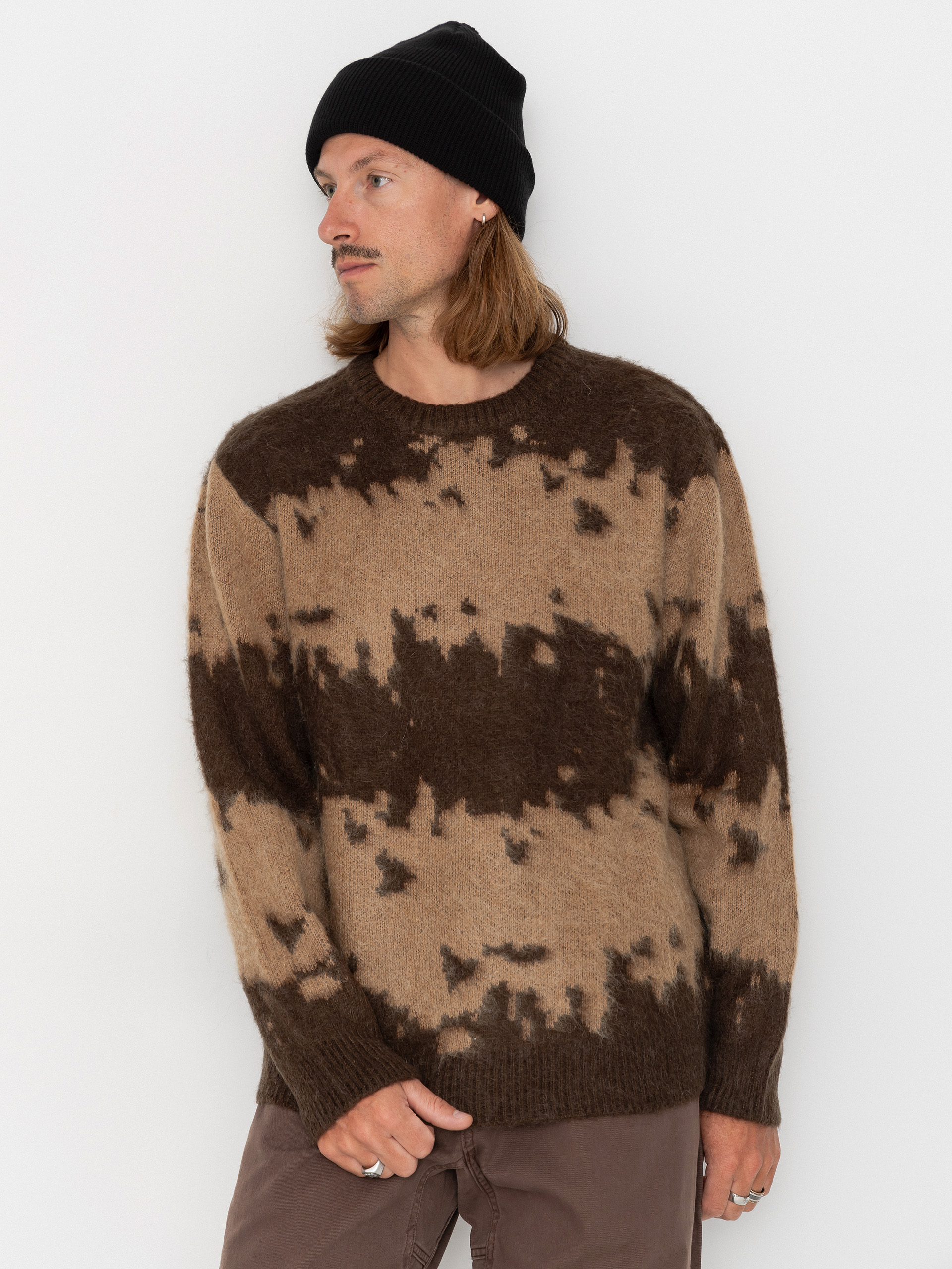 Sweter Gramicci Mohair Splatter (taupe splatter)