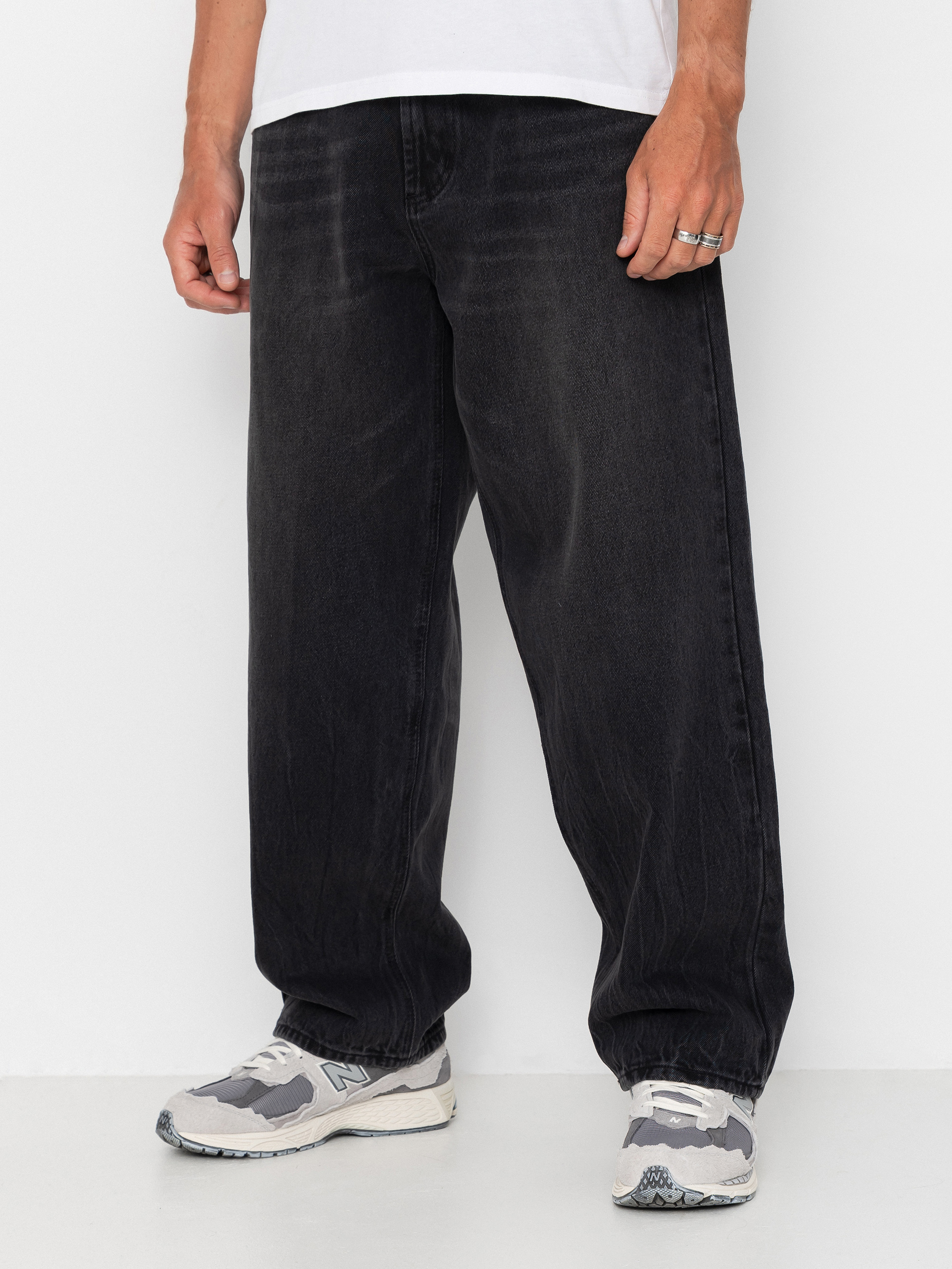 Spodnie OBEY Bigwig Baggy Denim (heavy vintage black)