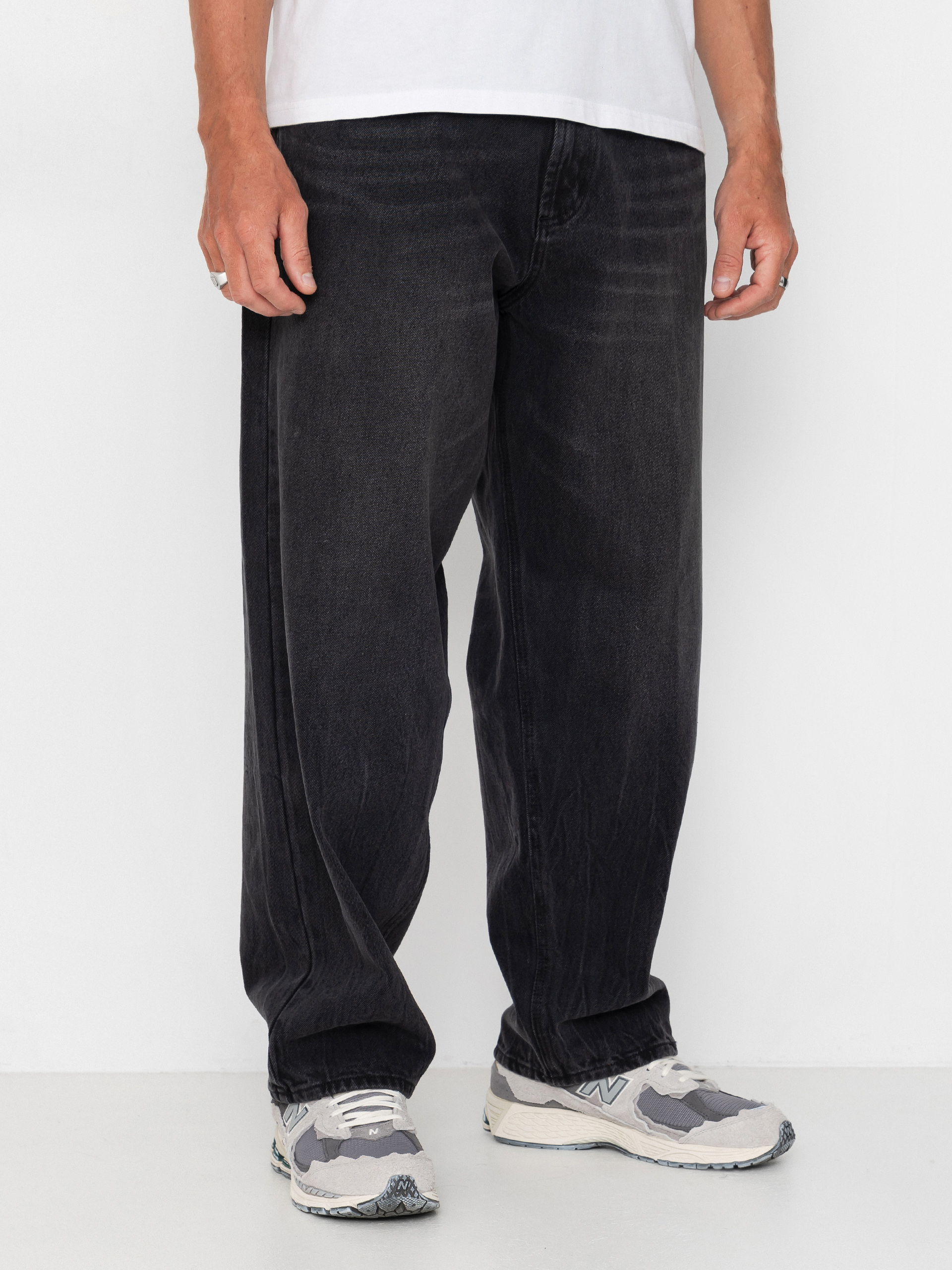 Spodnie OBEY Bigwig Baggy Denim (heavy vintage black)