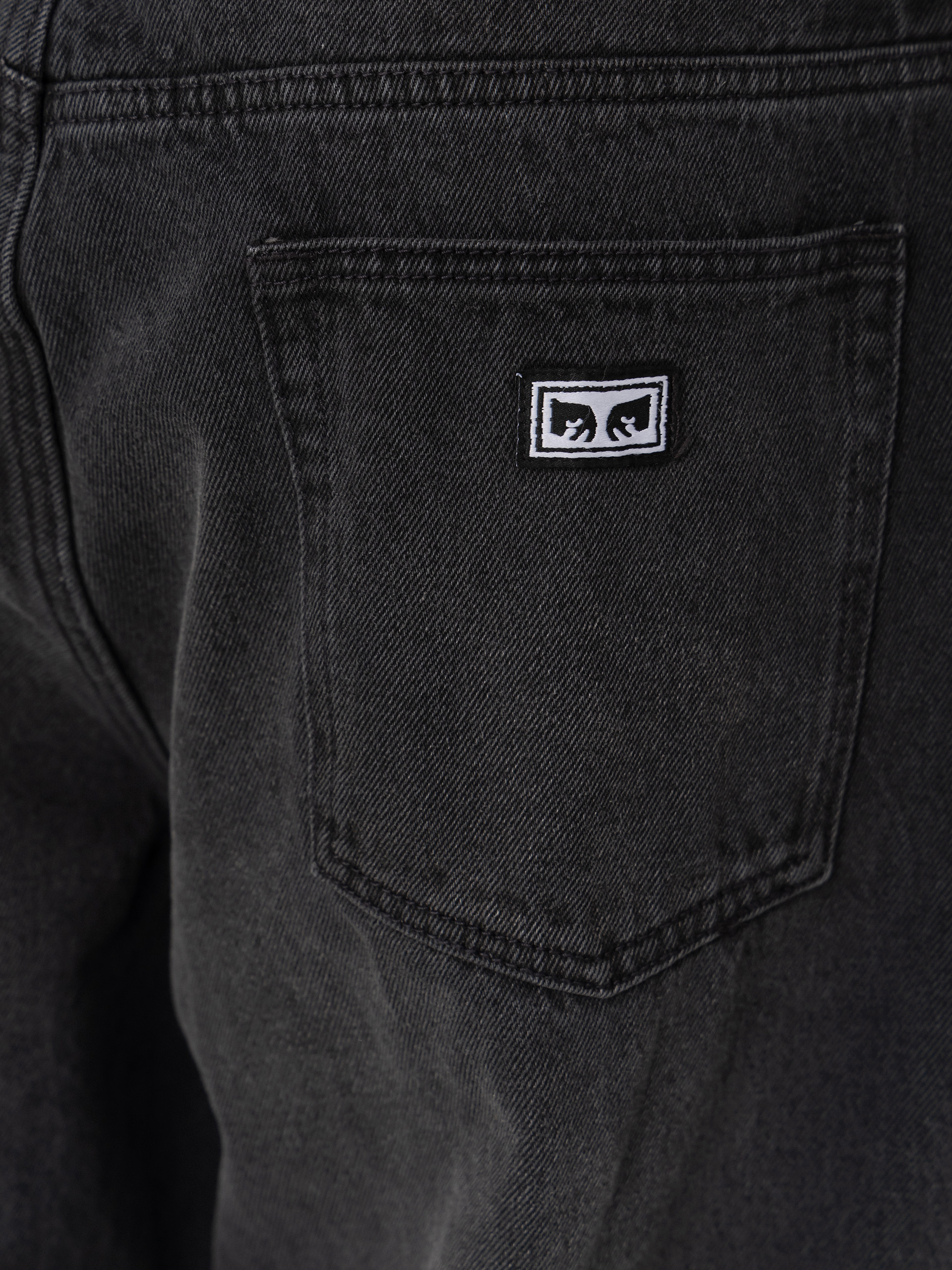 Spodnie OBEY Bigwig Baggy Denim (heavy vintage black)