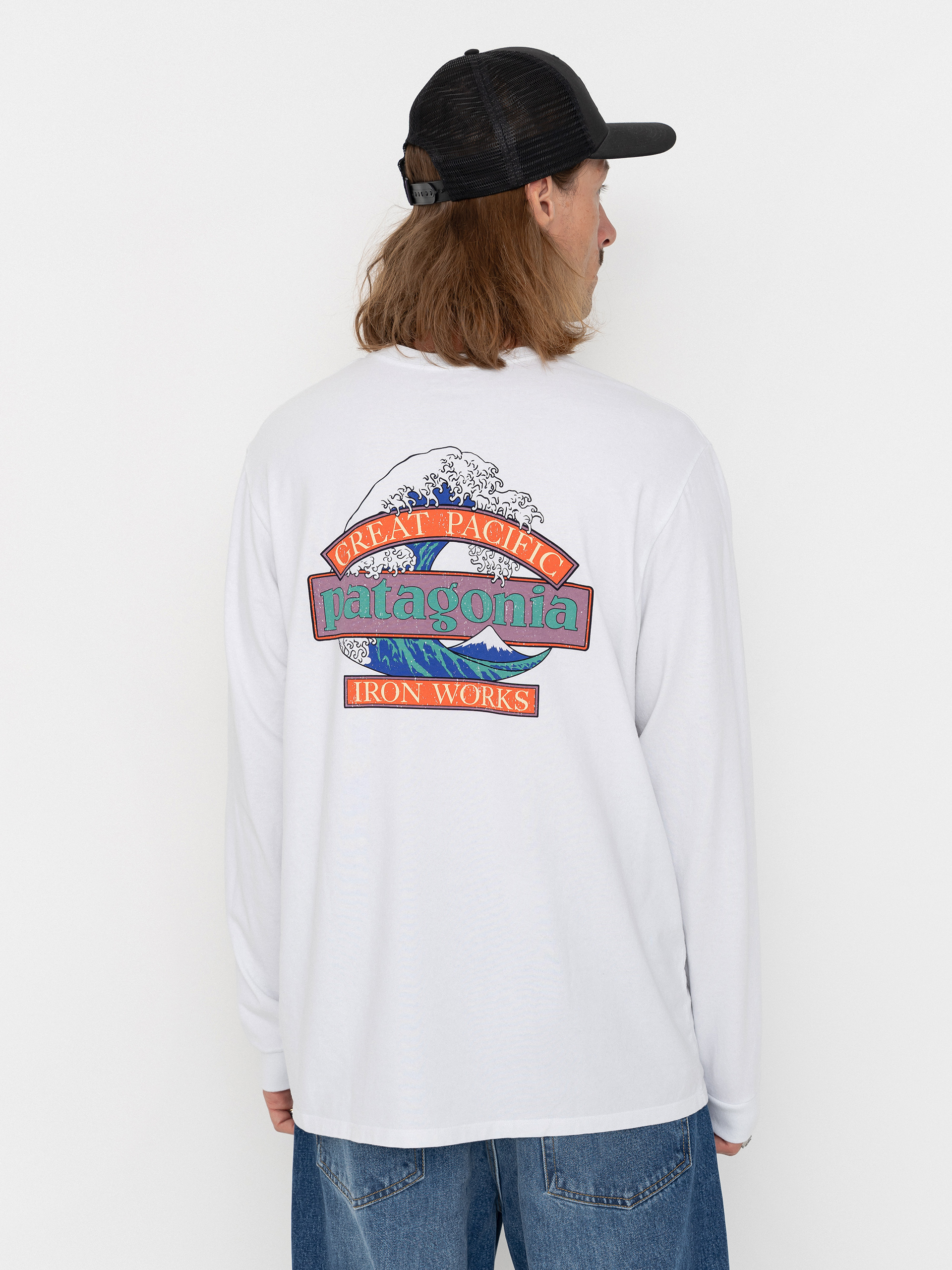 Longsleeve Patagonia Great Waves Responsibili (fiber white)