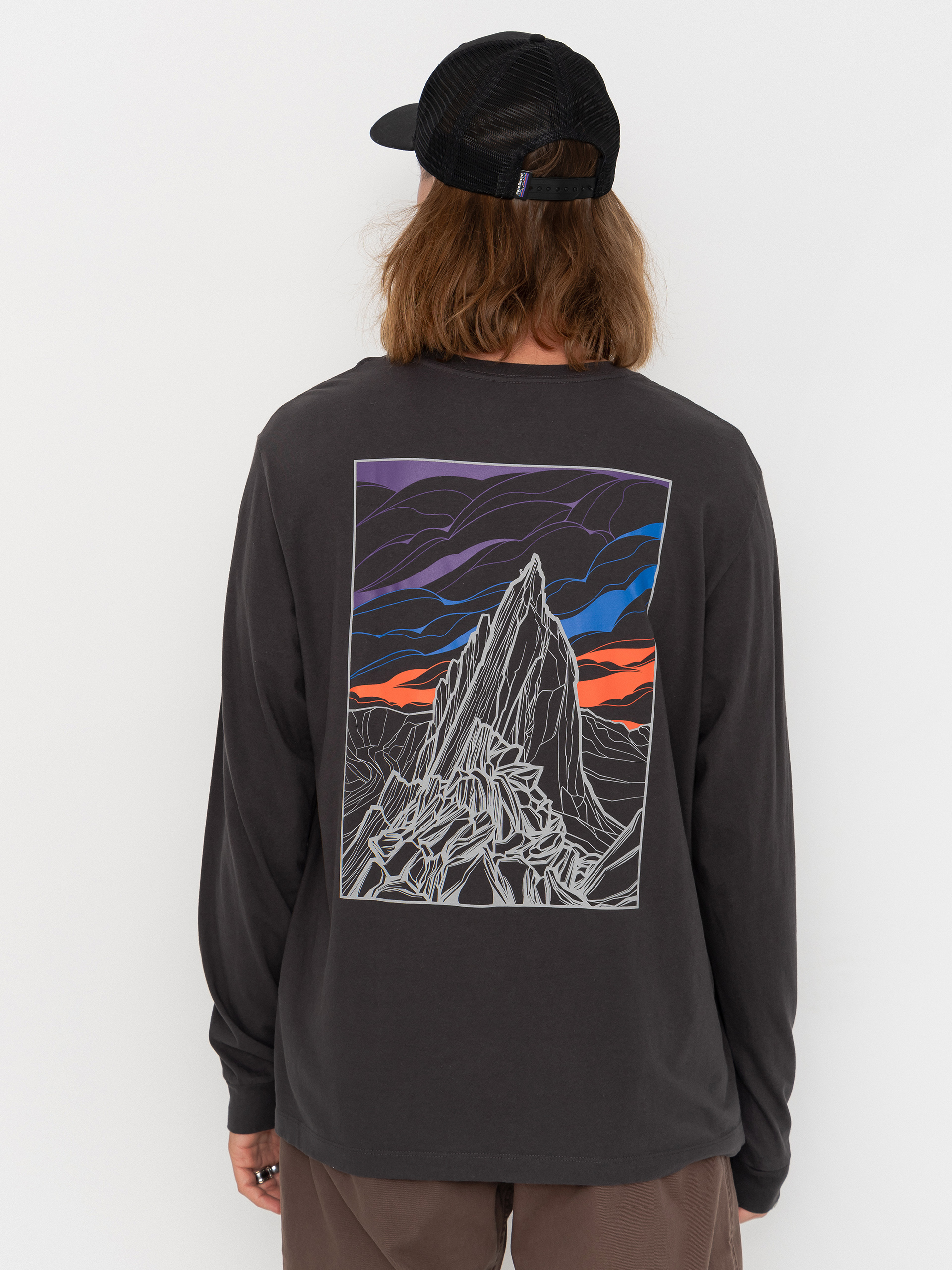 Longsleeve Patagonia Cloud Crag (ink black)