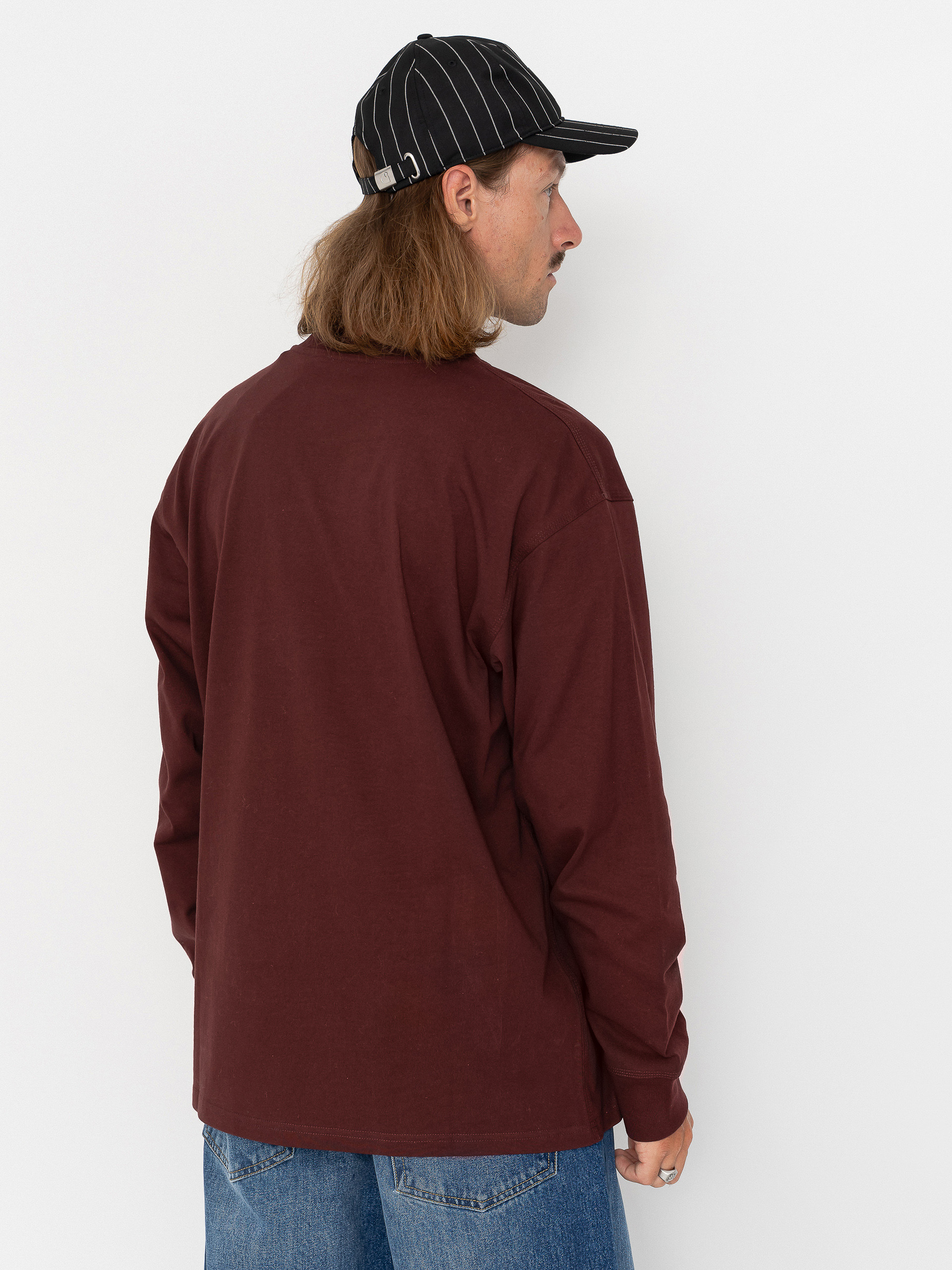 Longsleeve Carhartt WIP American Script (amarone)