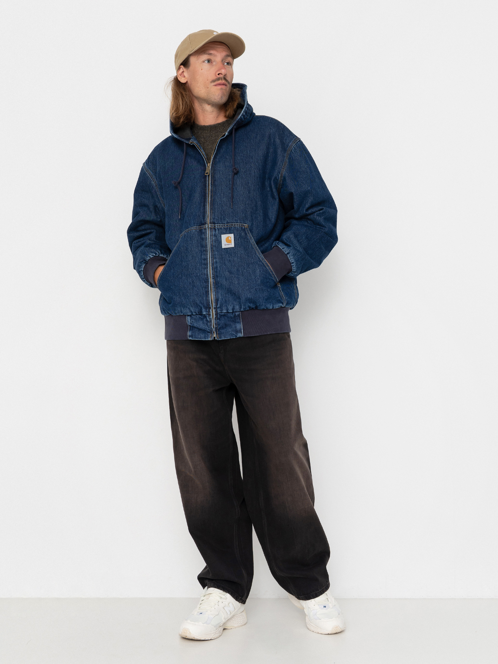 Kurtka Carhartt WIP OG Active (blue/stone washed)