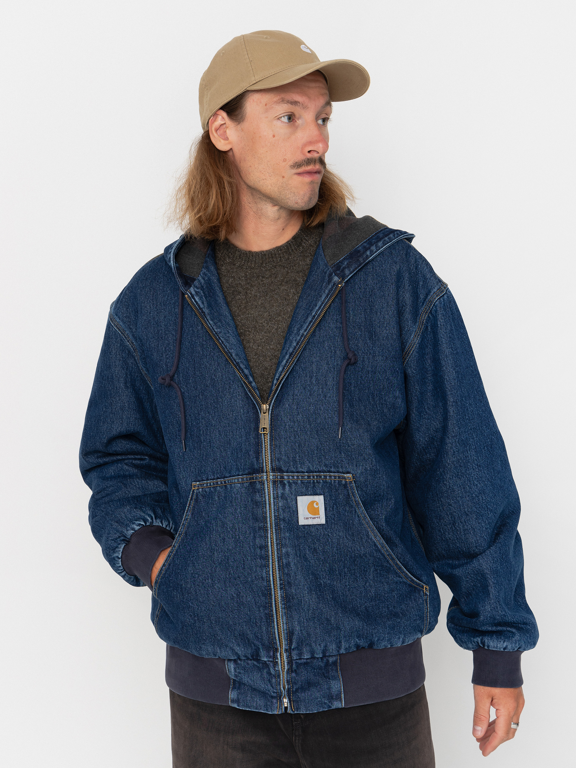 Kurtka Carhartt WIP OG Active (blue/stone washed)