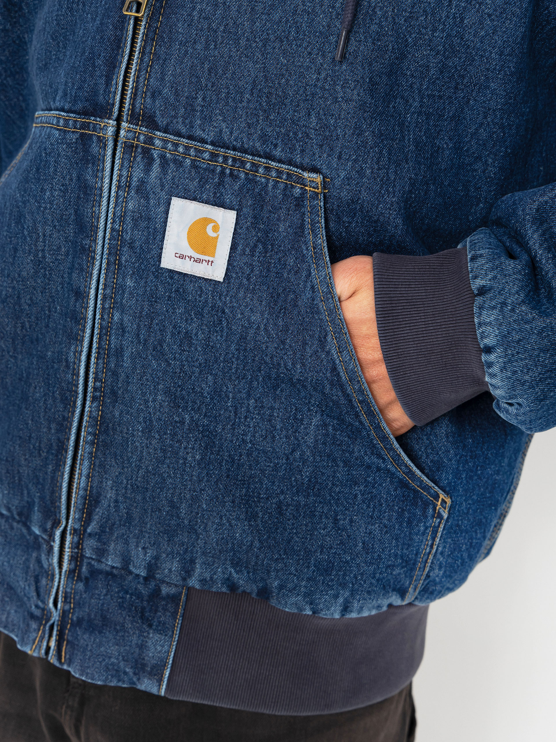 Kurtka Carhartt WIP OG Active (blue/stone washed)