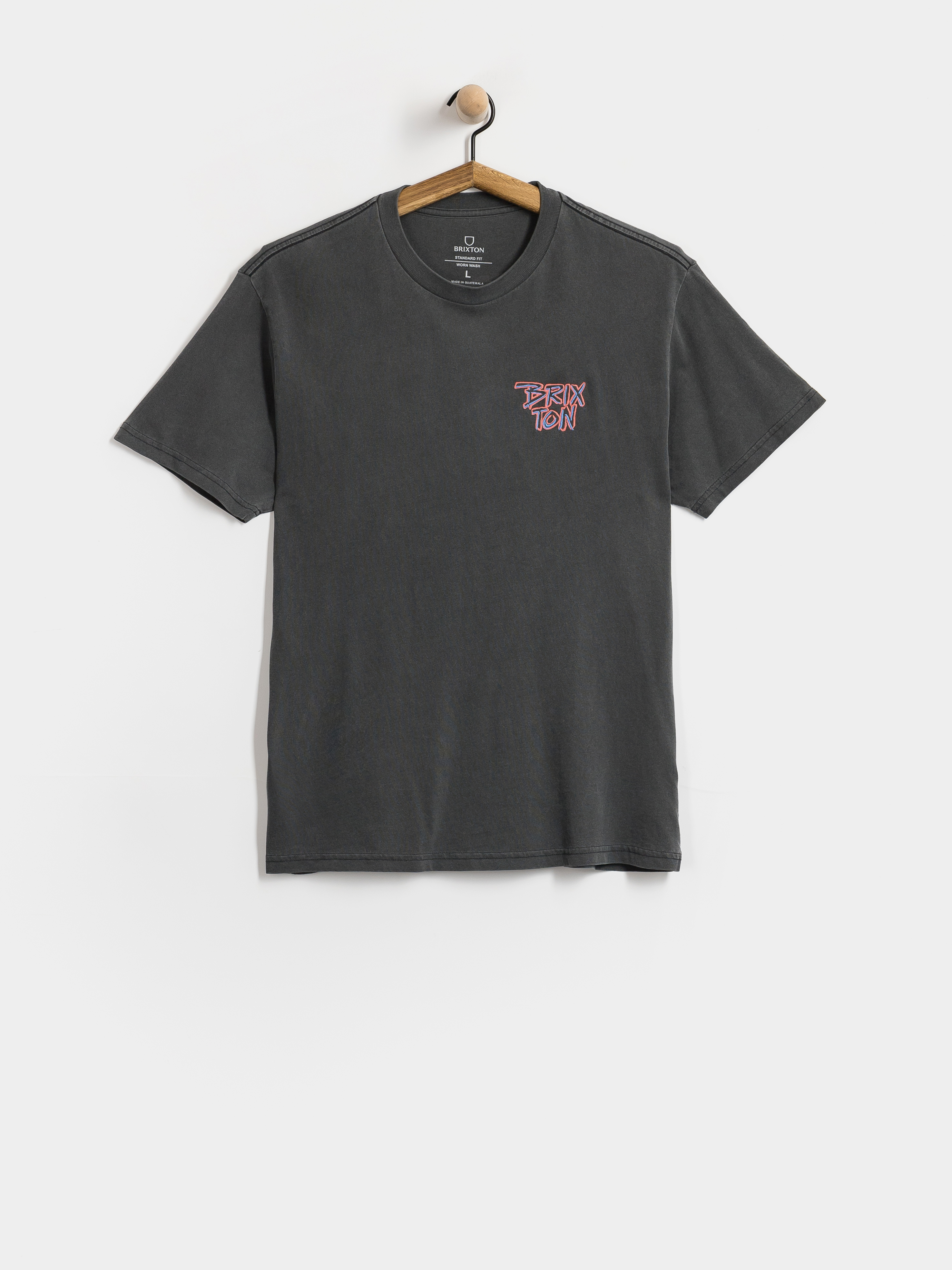 T-shirt Brixton Rockton Stnd (black worn wash)