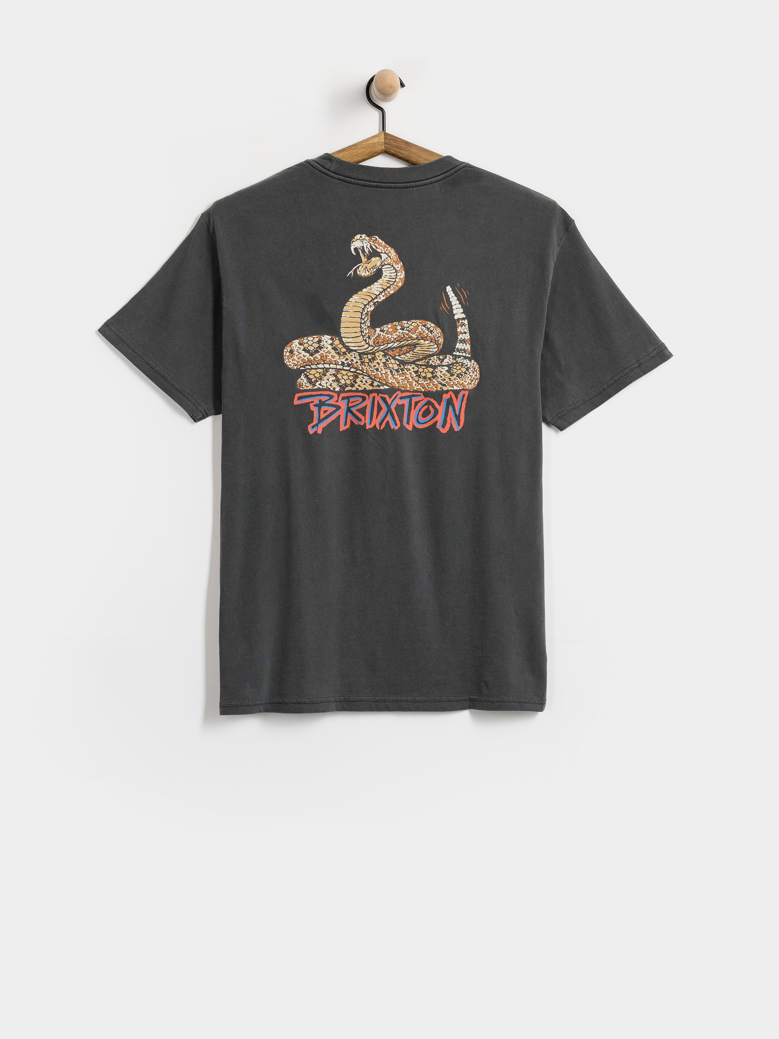 T-shirt Brixton Rockton Stnd (black worn wash)