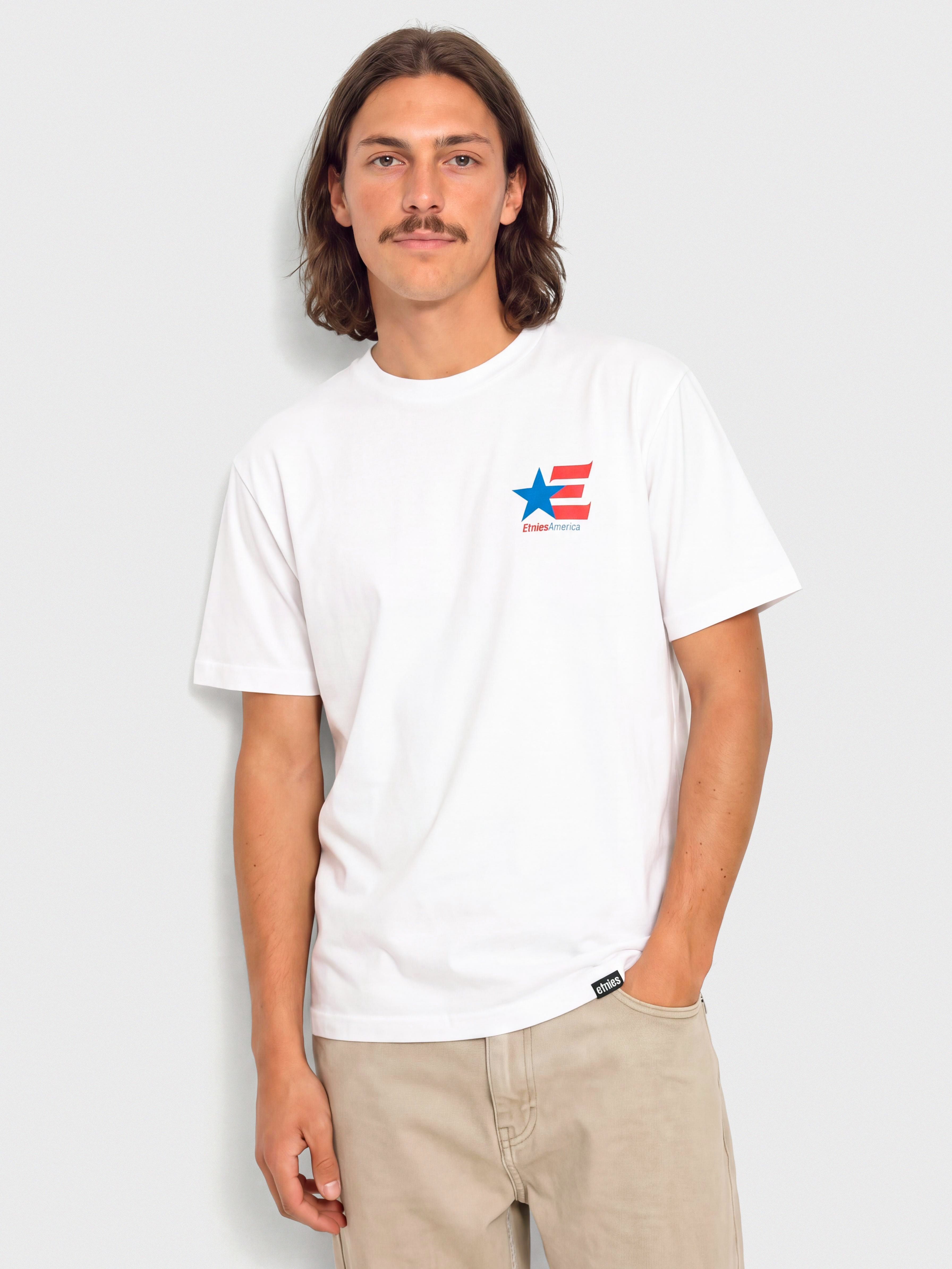 T-shirt Etnies America (white/blue/red)