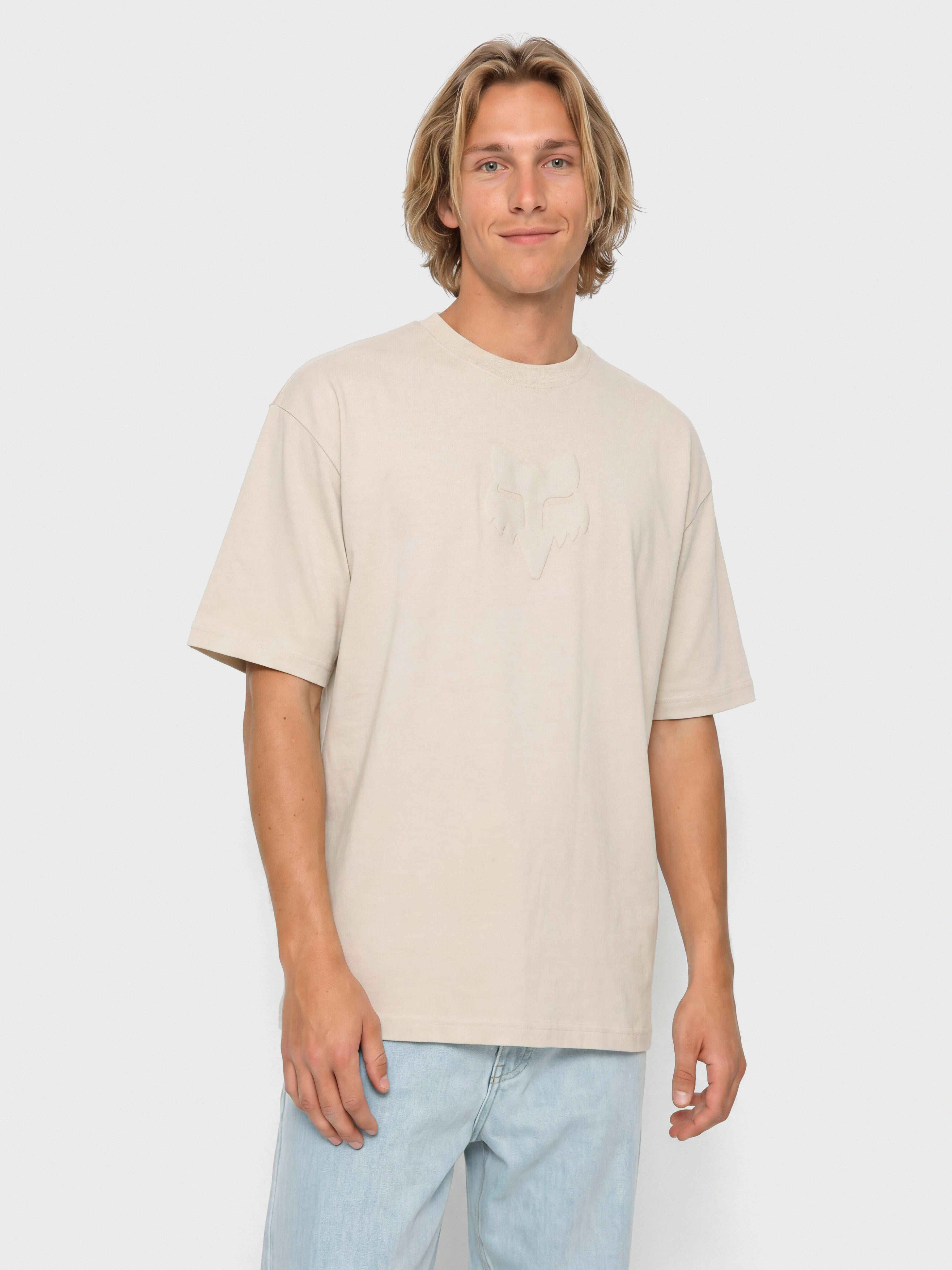 T-shirt Fox Fox Head Heavyweight (chalk)