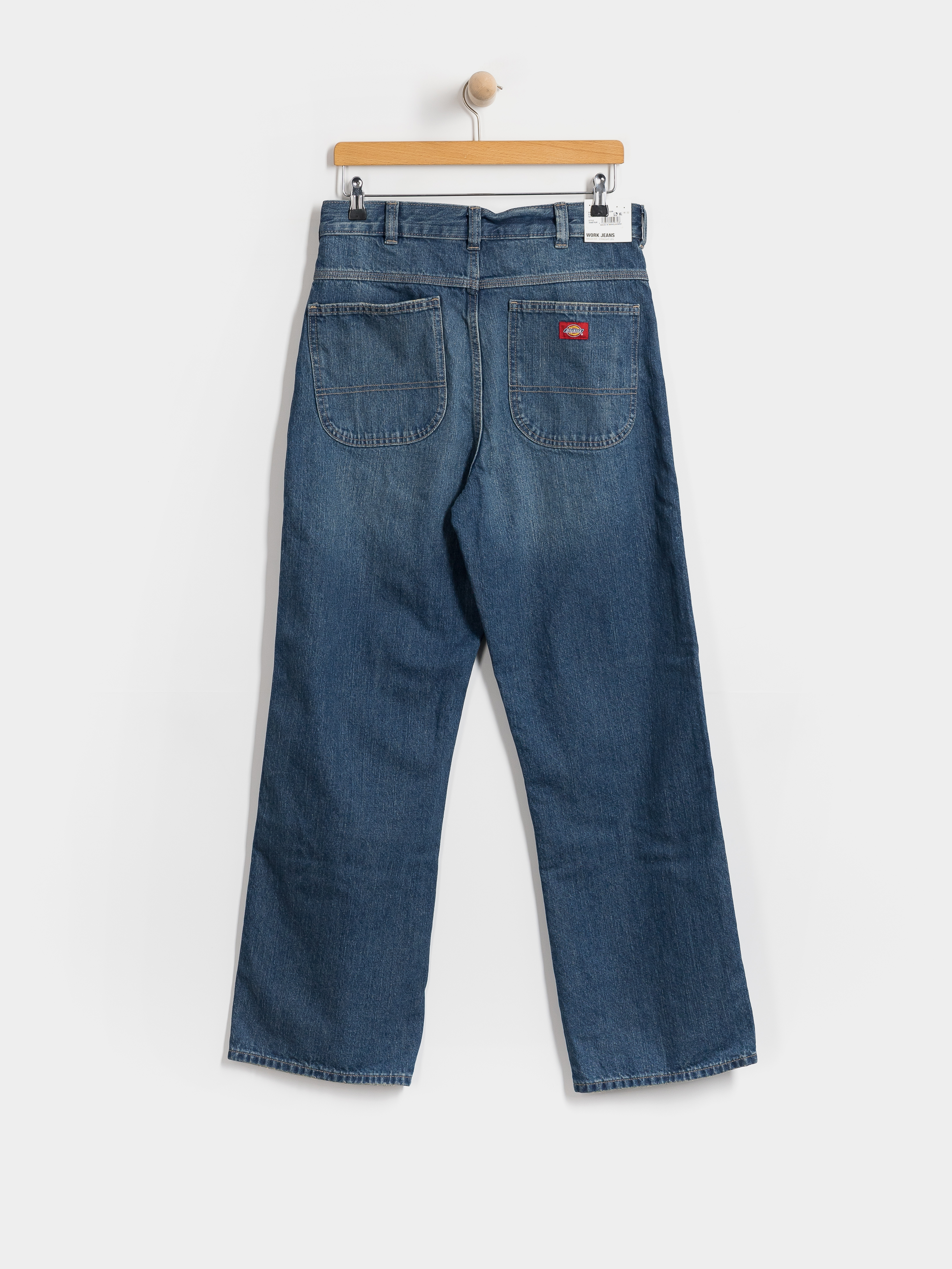 Spodnie Dickies Springerville Baggy Straight Work Jeans (mid blue fade wash)
