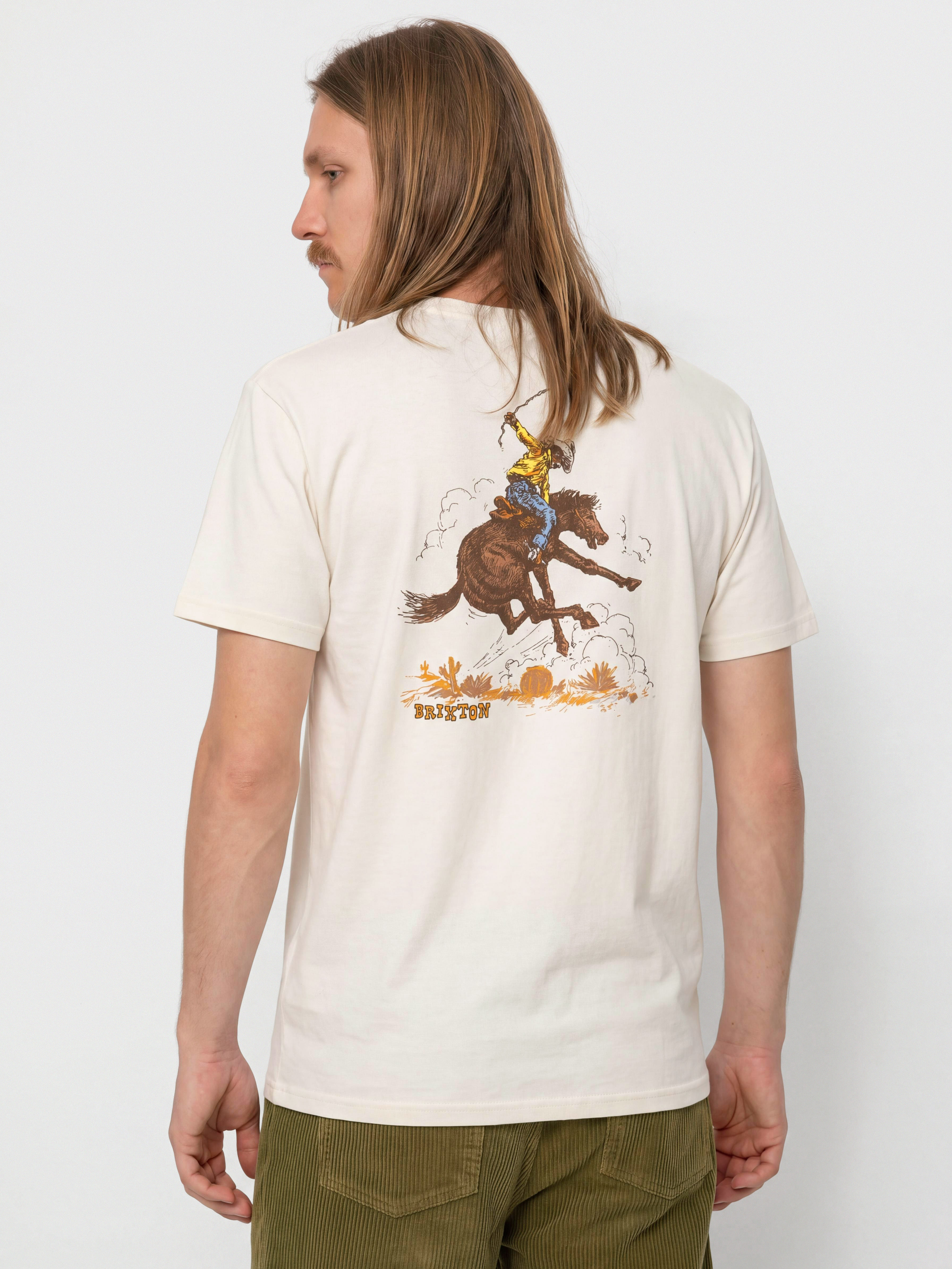 T-shirt Brixton Stirrup Stnd (cream)