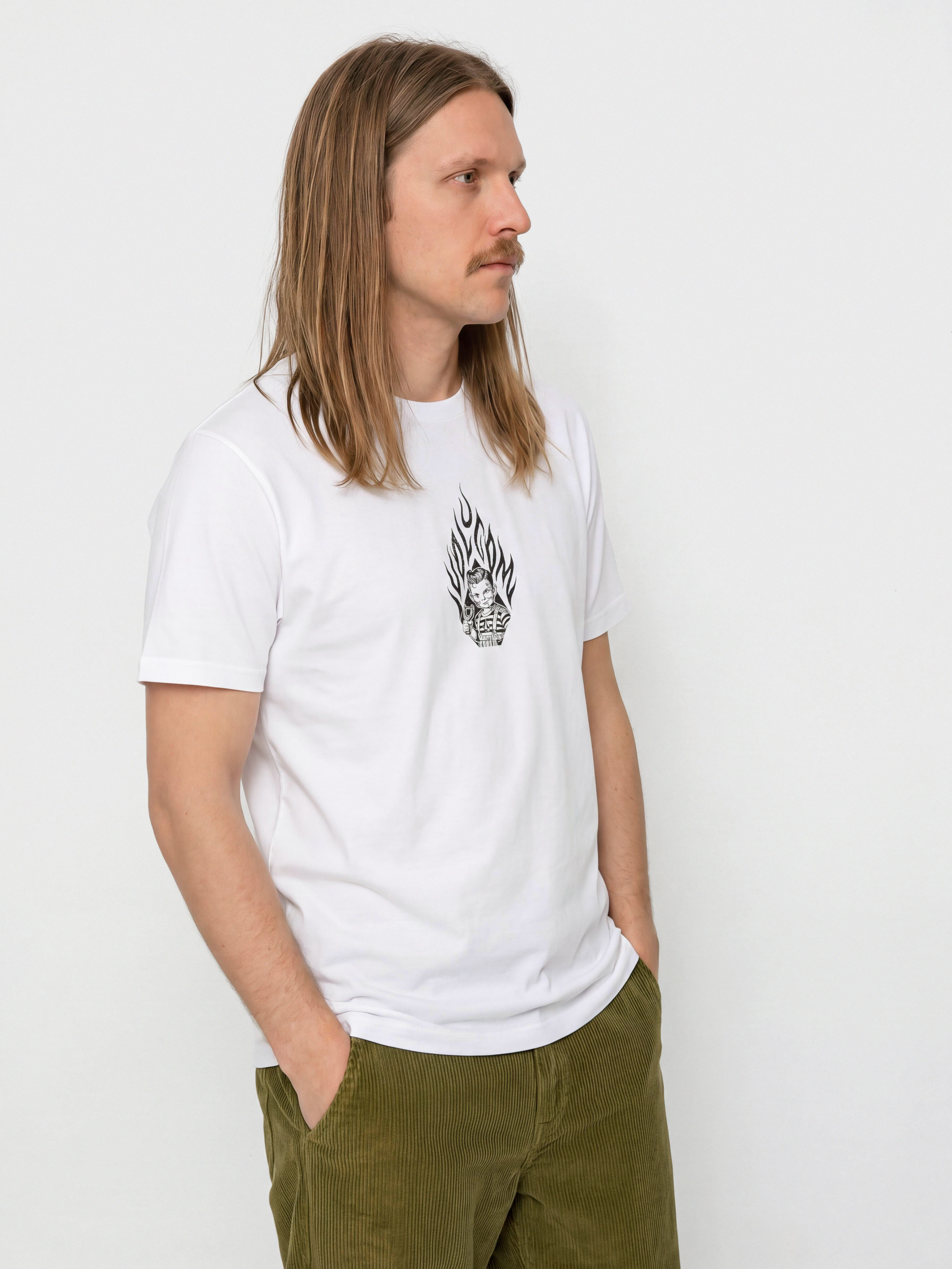 T-shirt Volcom Firecar (white)