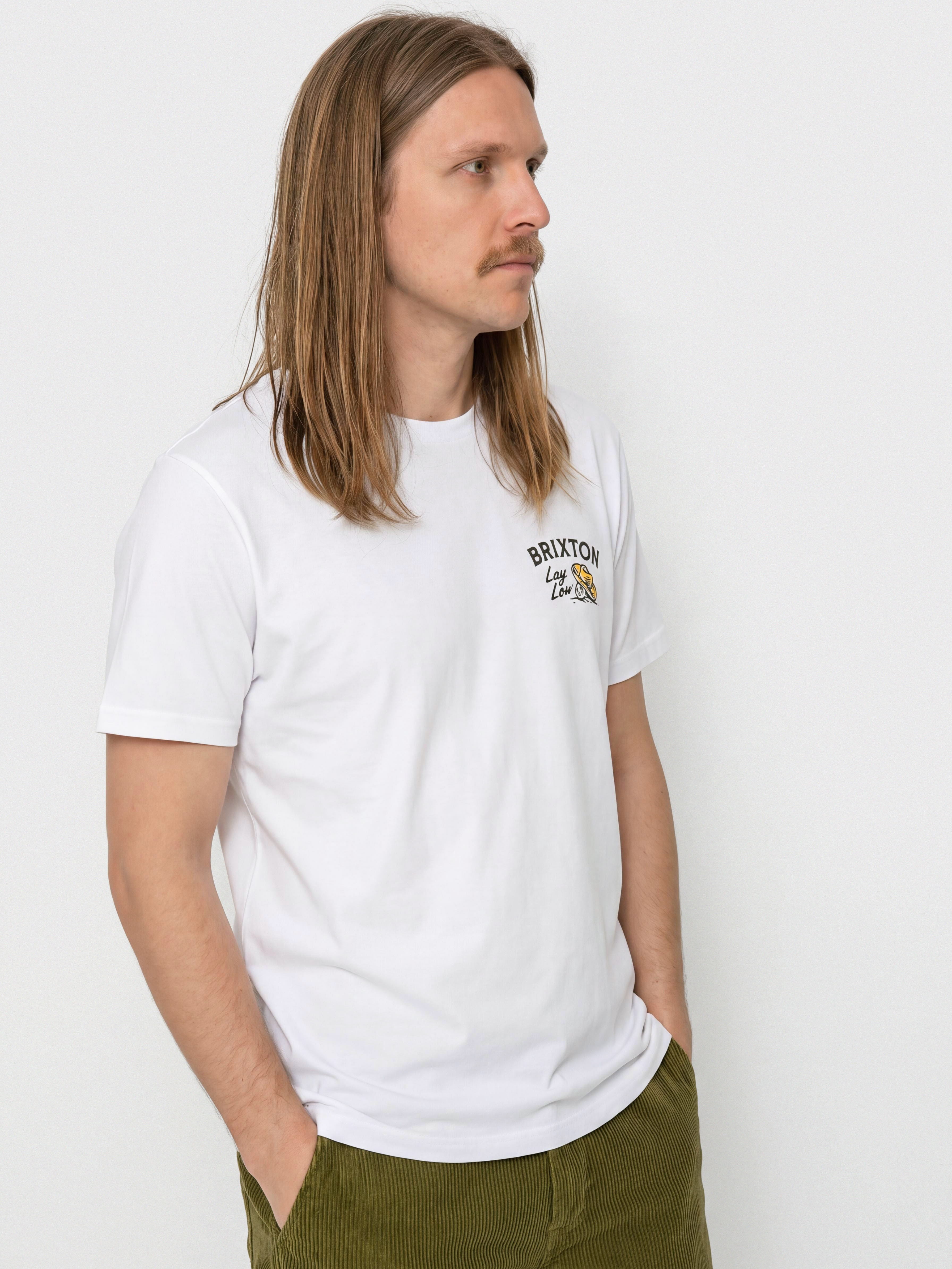 T-shirt Brixton Lay Low Stnd (white)