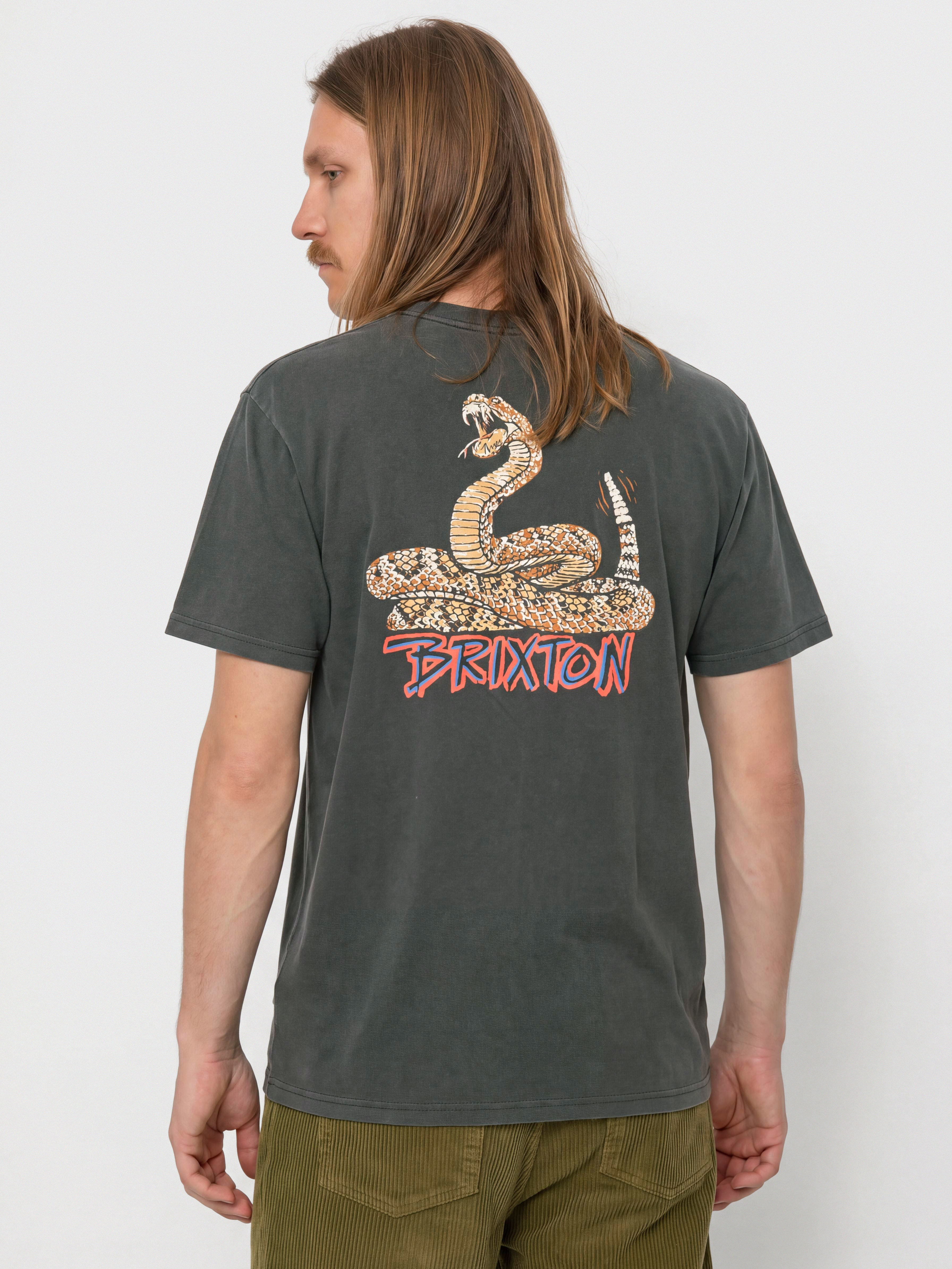T-shirt Brixton Rockton Stnd (black worn wash)