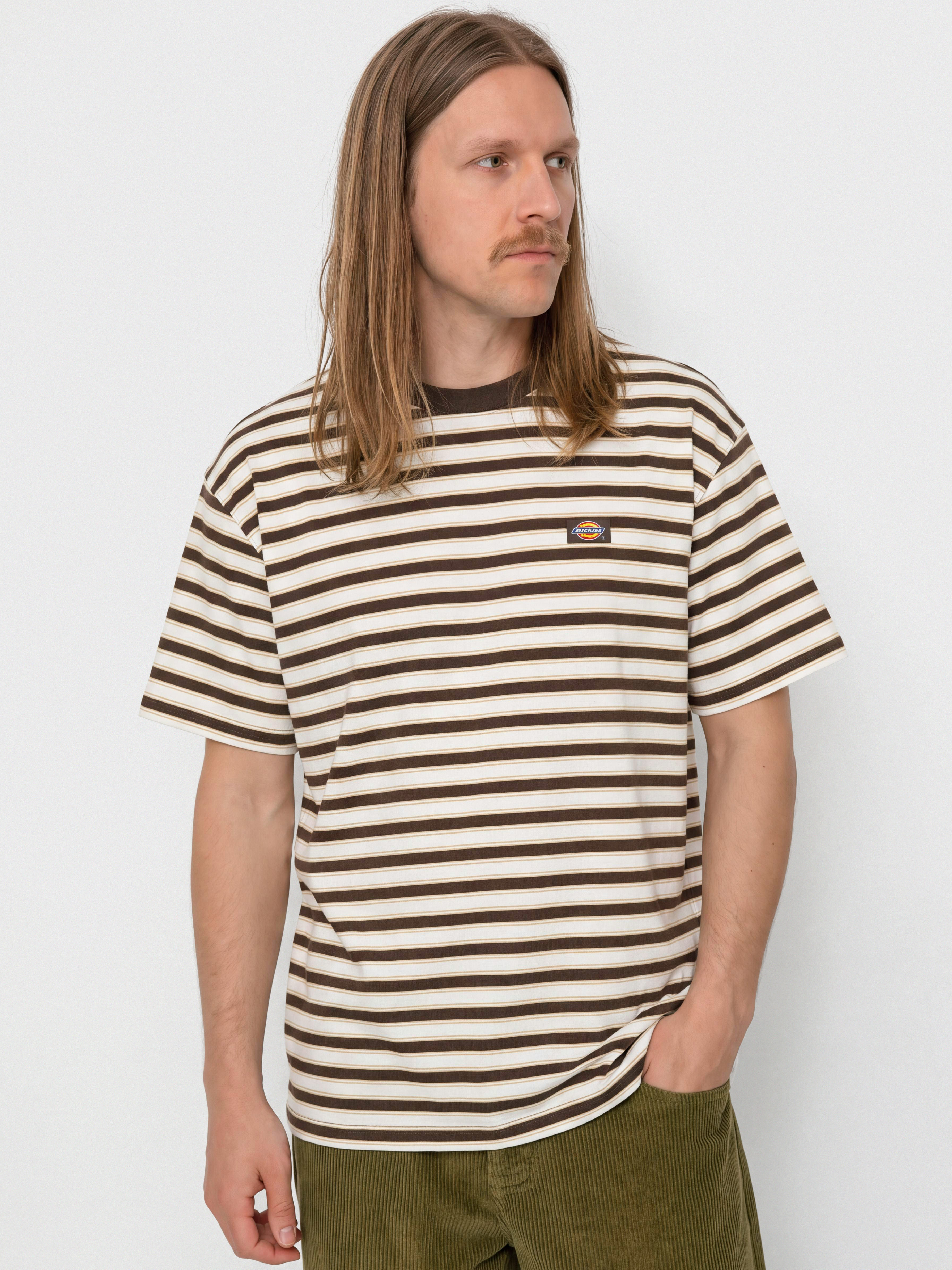 T-shirt Dickies Stripe (chocolate brown)