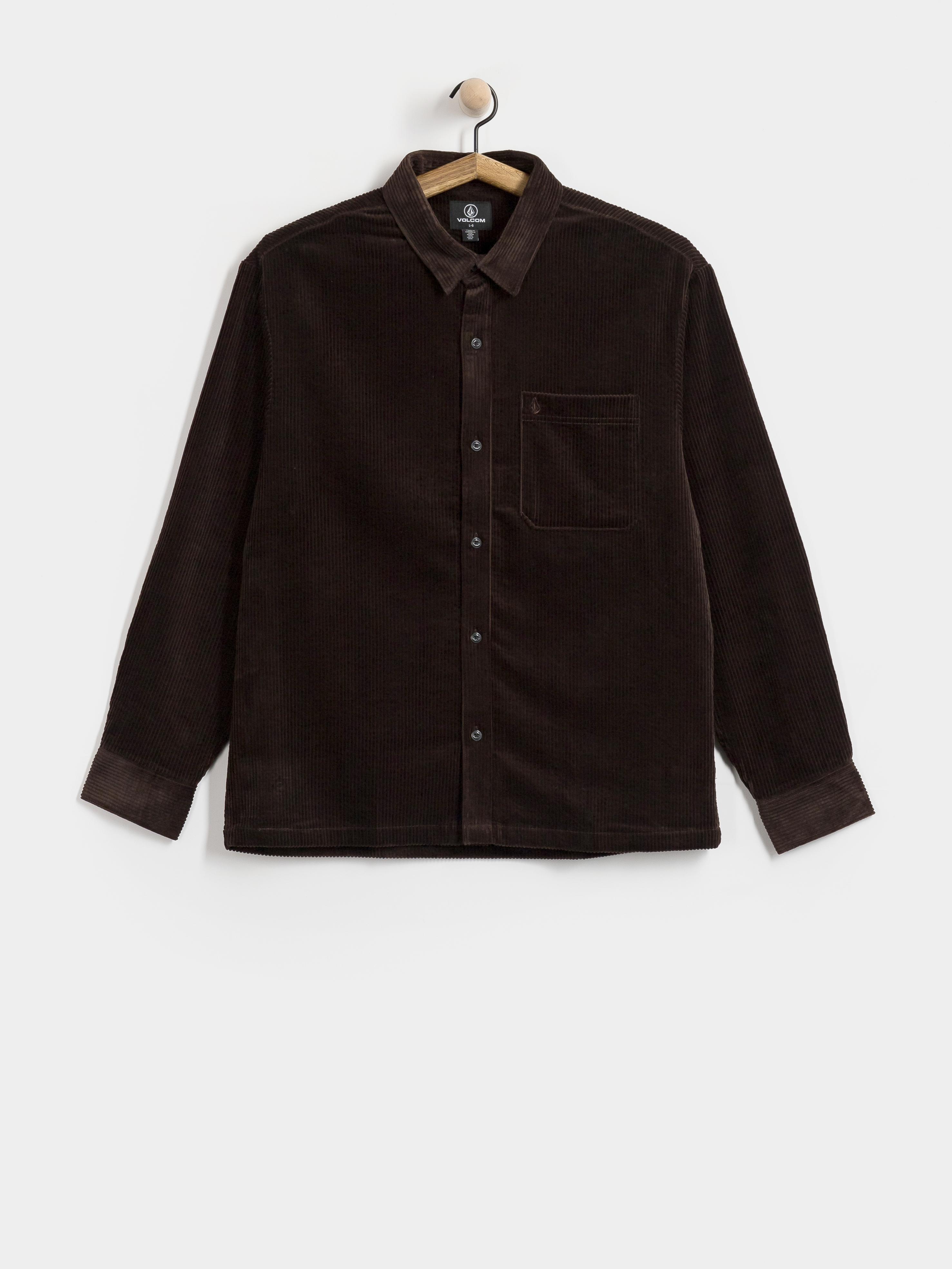 Koszula Volcom Fostered II Cord Ls (cacao)