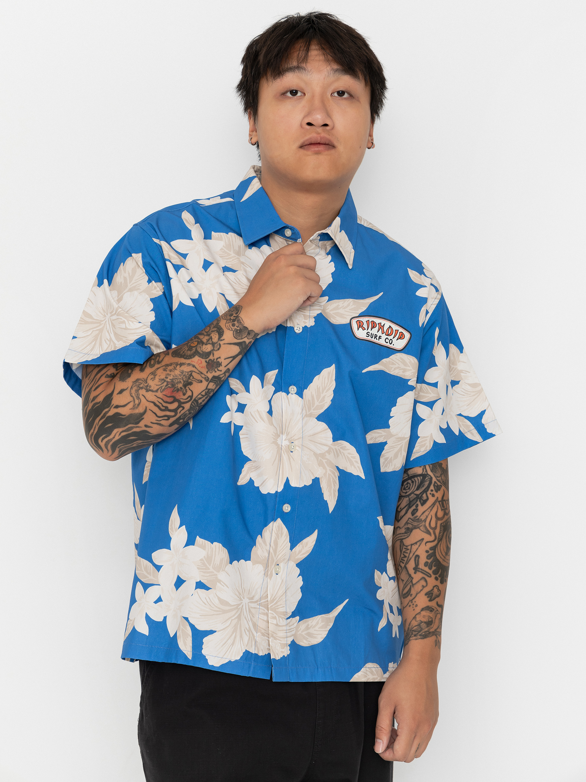 Koszula RipNDip Surf Co (blue/cream)