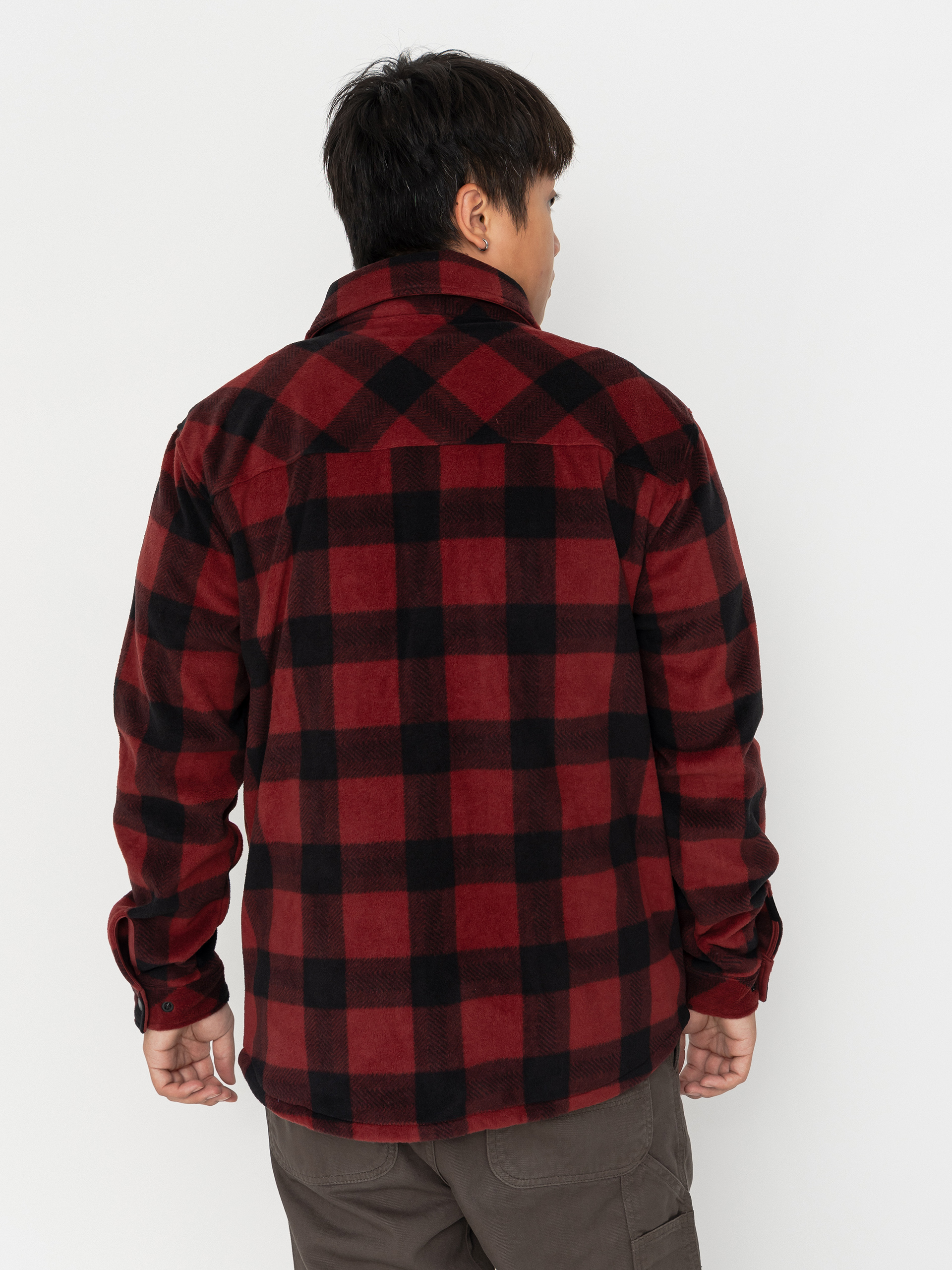 Męski Polar Quiksilver Venture Polar Fleece Shirt (venture polar oxblood)