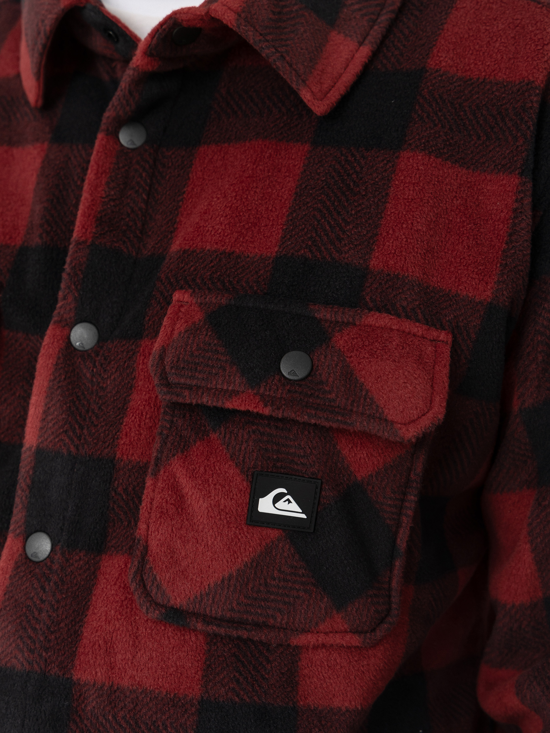 Męski Polar Quiksilver Venture Polar Fleece Shirt (venture polar oxblood)