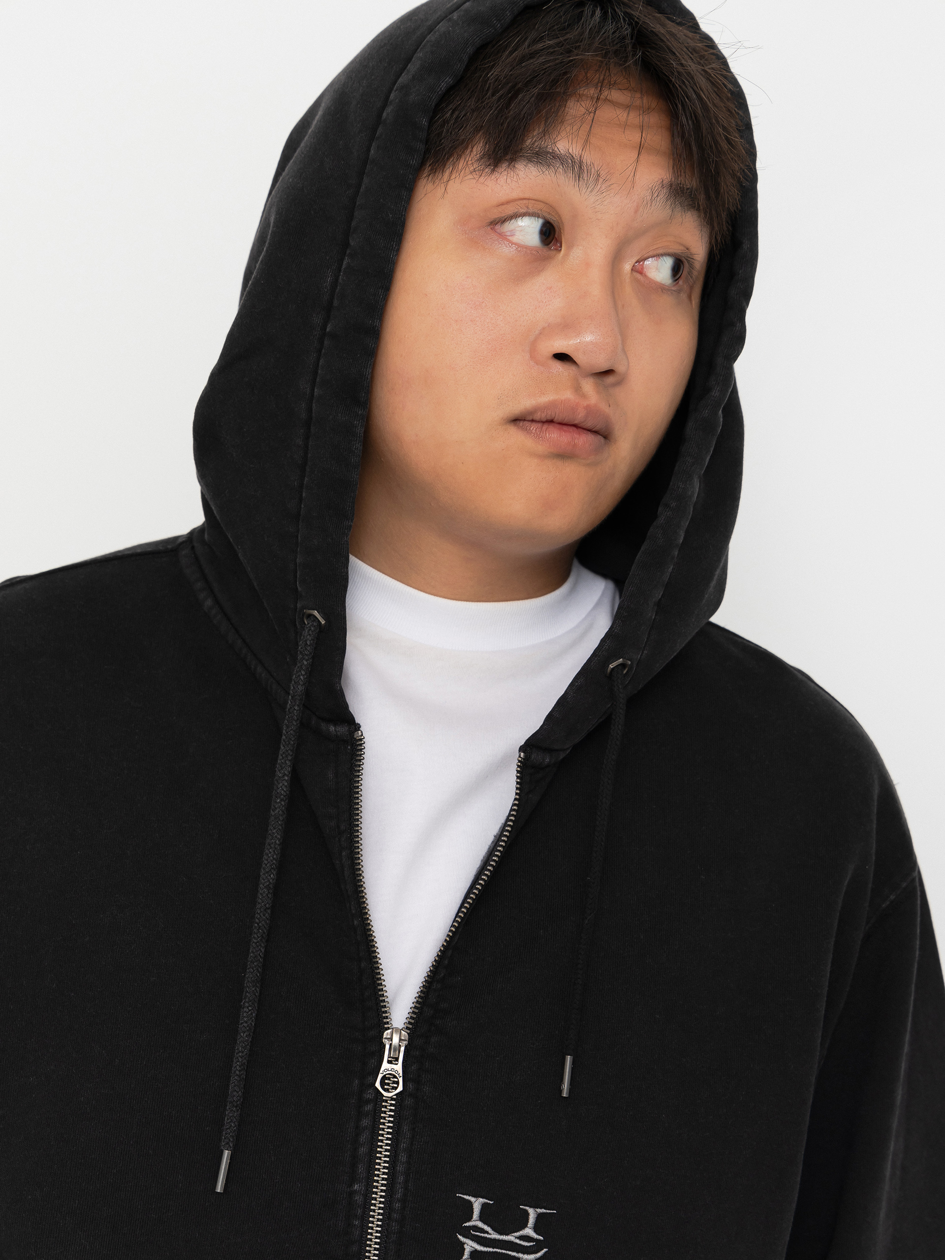 Bluza z kapturem Volcom Studder ZHD (black)