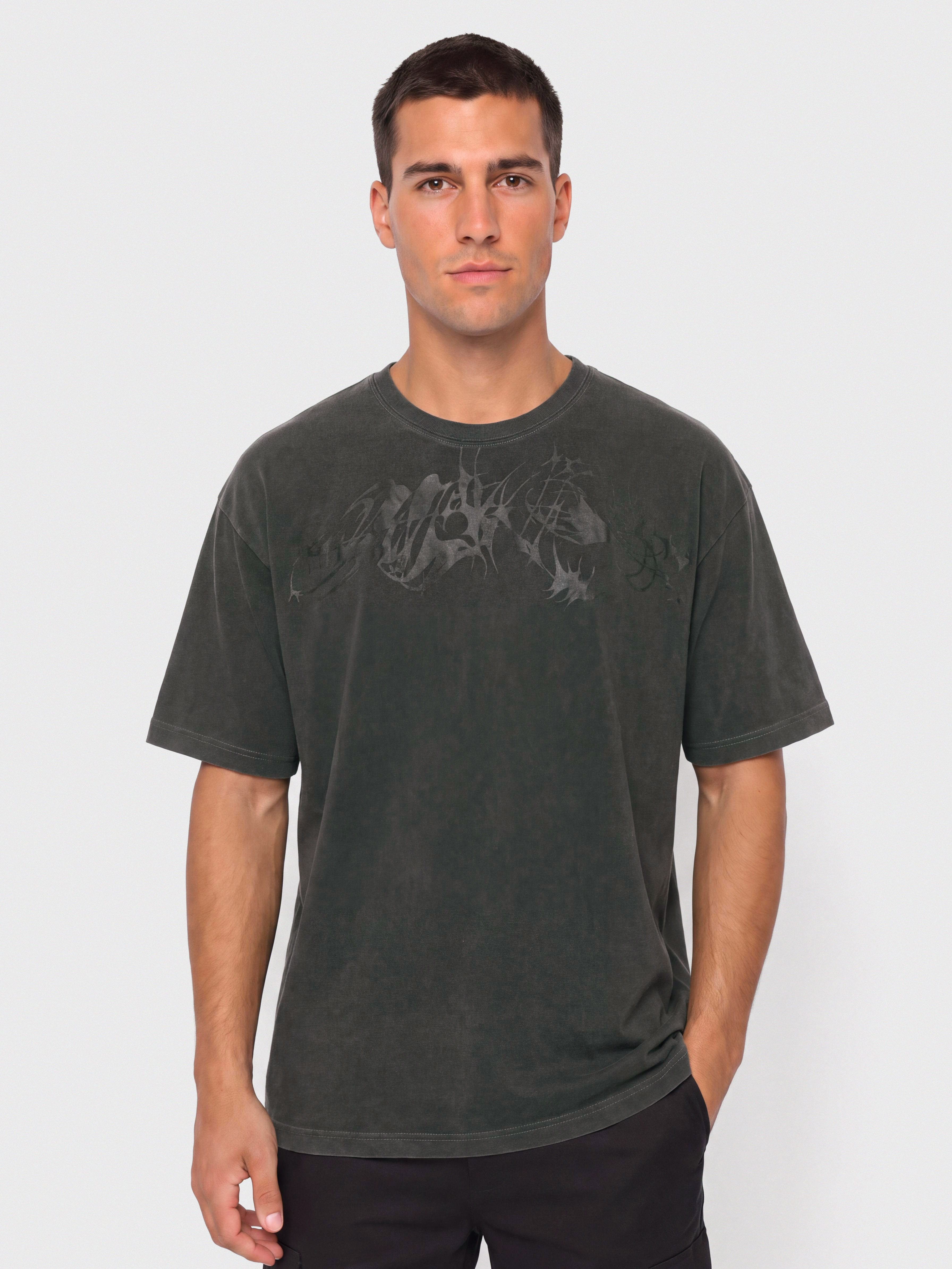 T-shirt Polar Skate Dari Tribal (silver black)