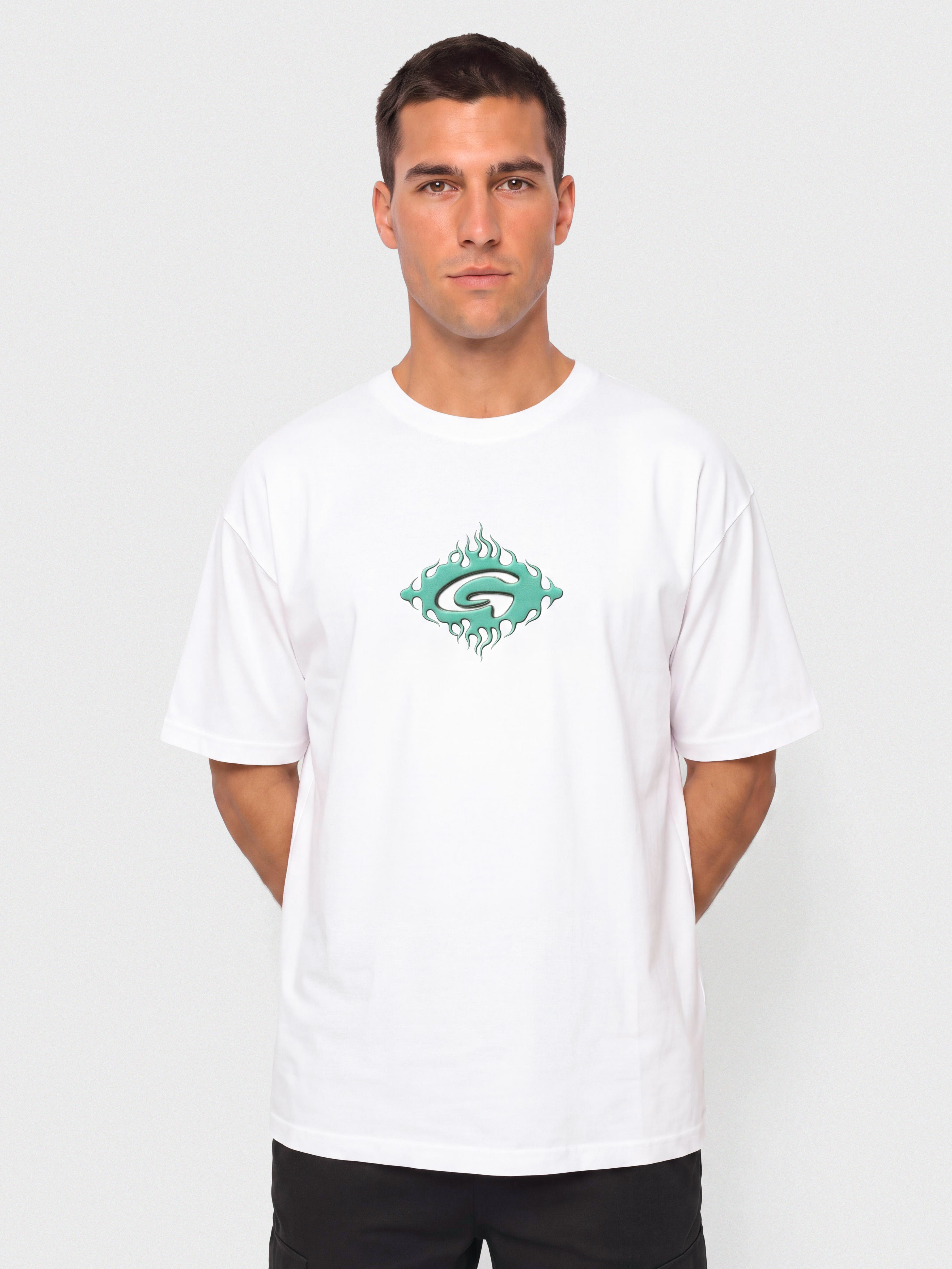 T-shirt Gramicci Flames (white)