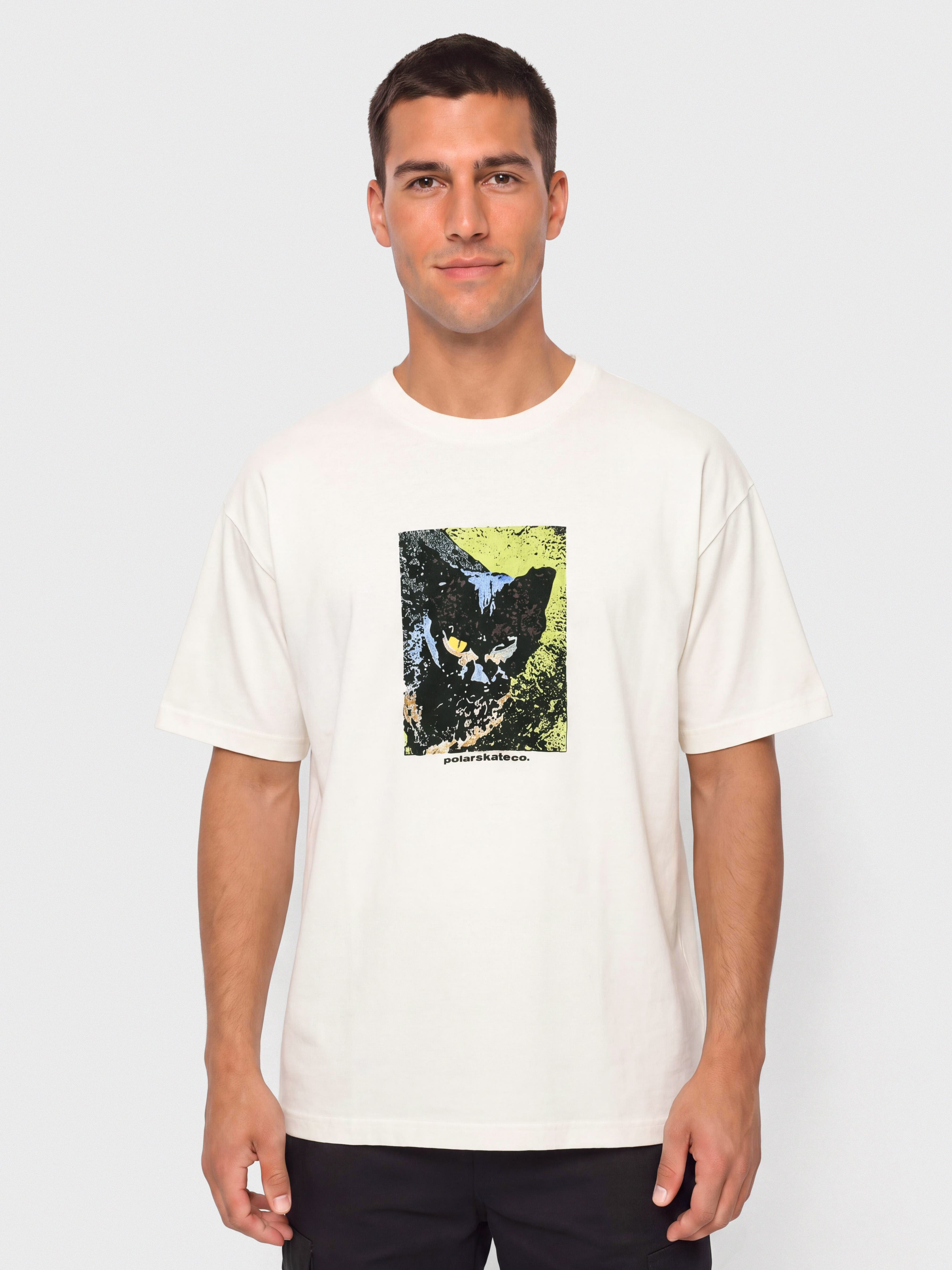 T-shirt Polar Skate Cat (ivory)