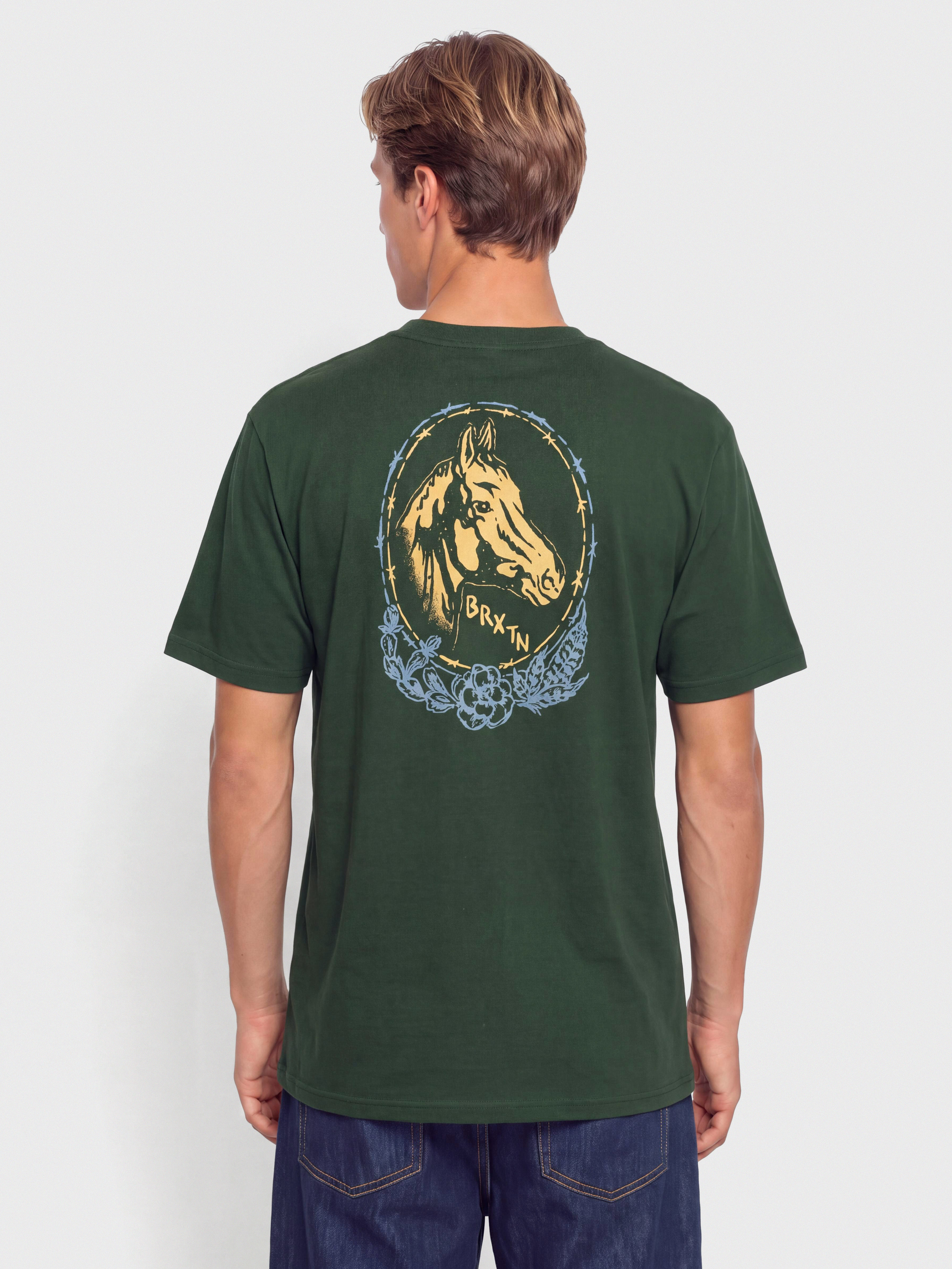 T-shirt Brixton Marley Stnd (forest green)