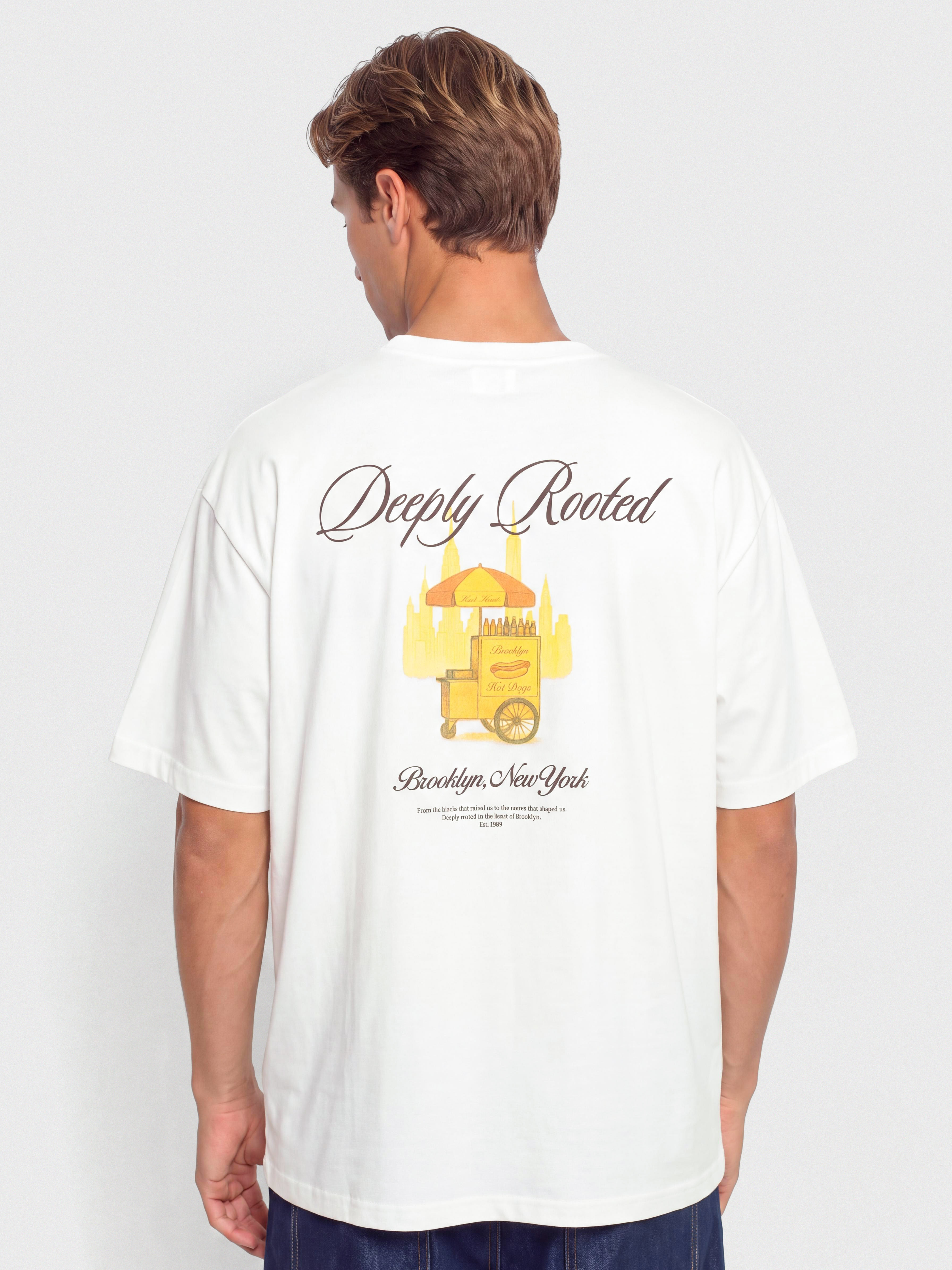 T-shirt Karl Kani Signature Hot Dog Oversized (white)