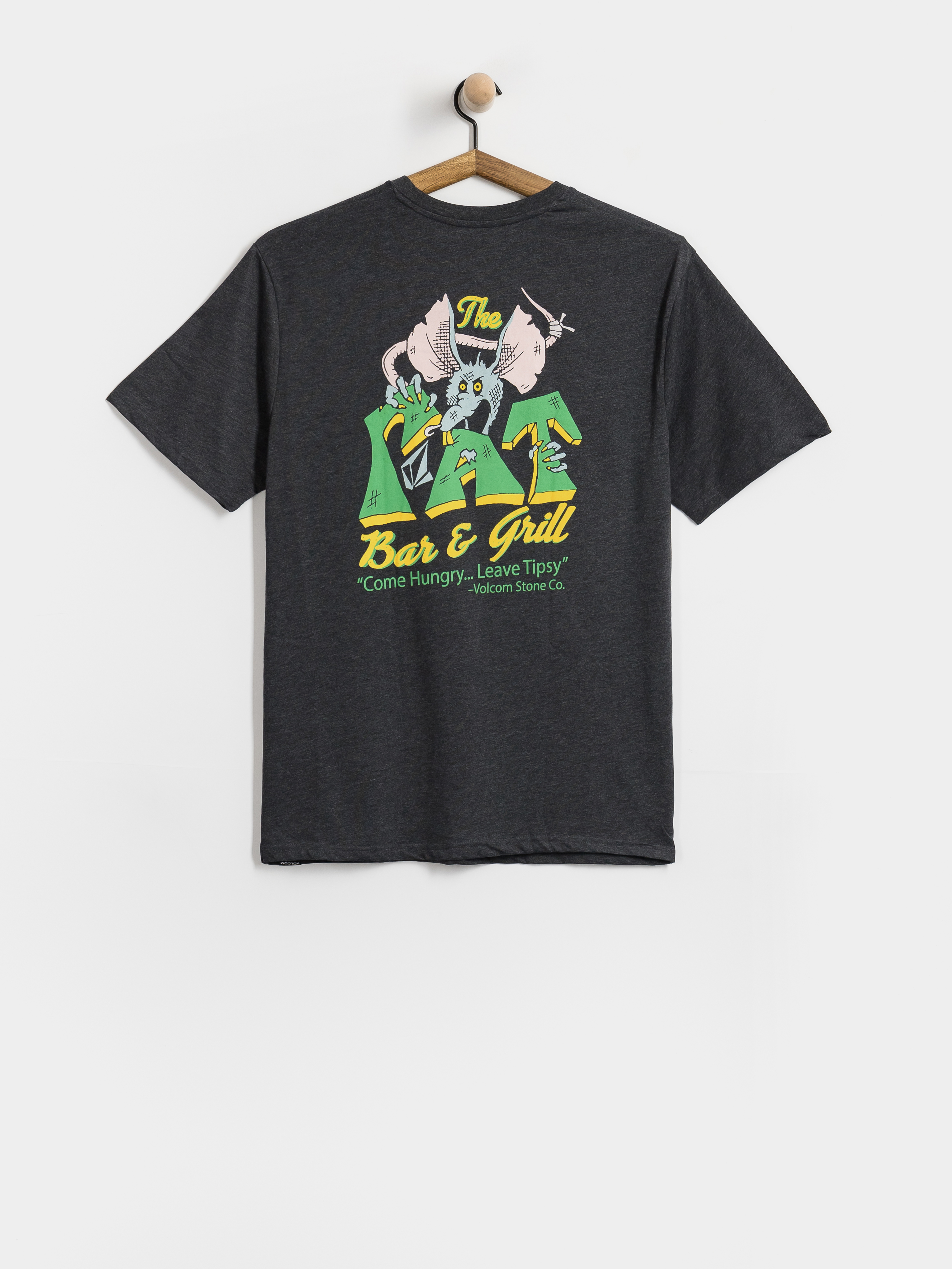 T-shirt Volcom Tipsy Rat Hth (heather black)
