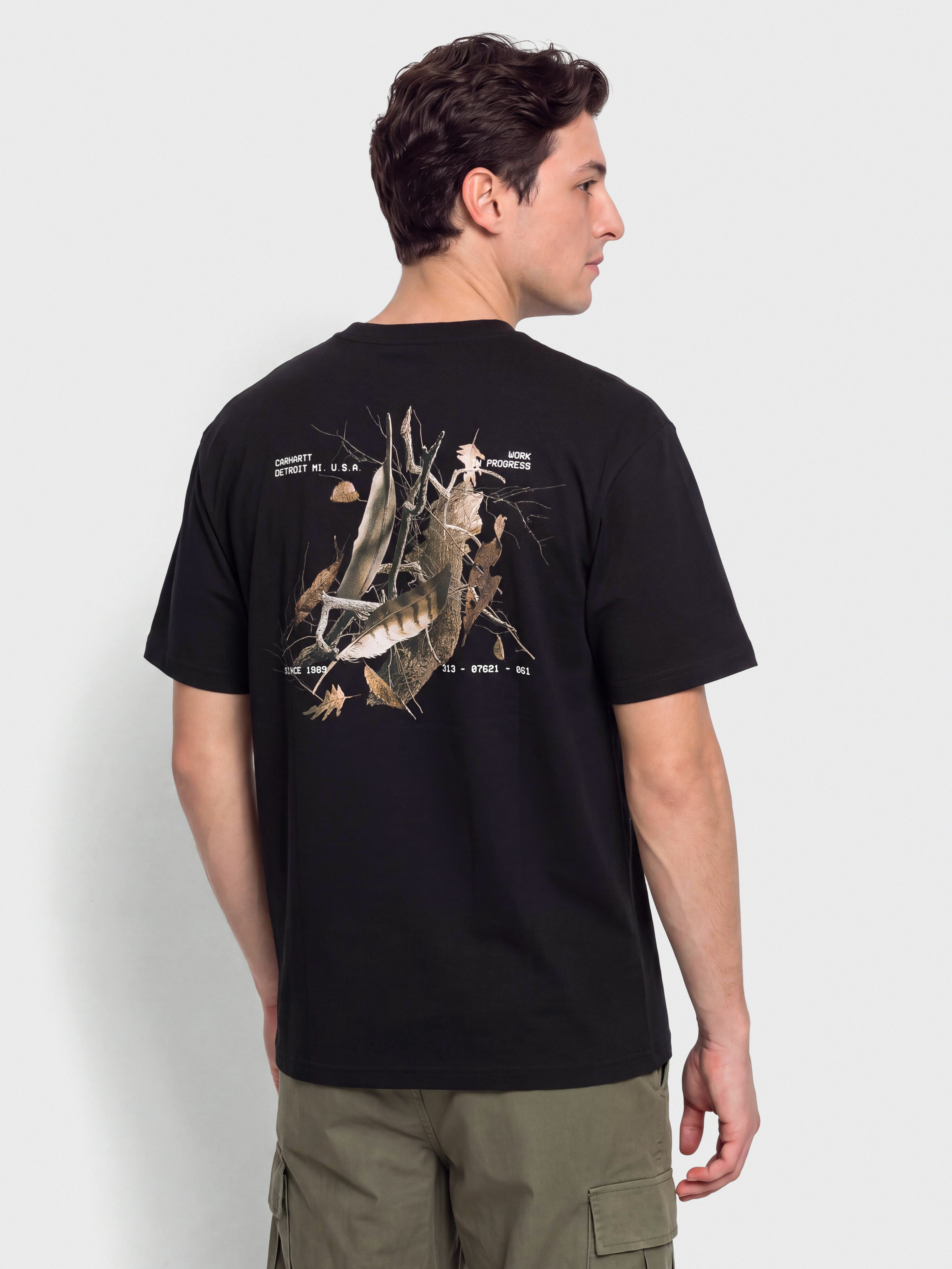 T-shirt Carhartt WIP Feather Progress (black)