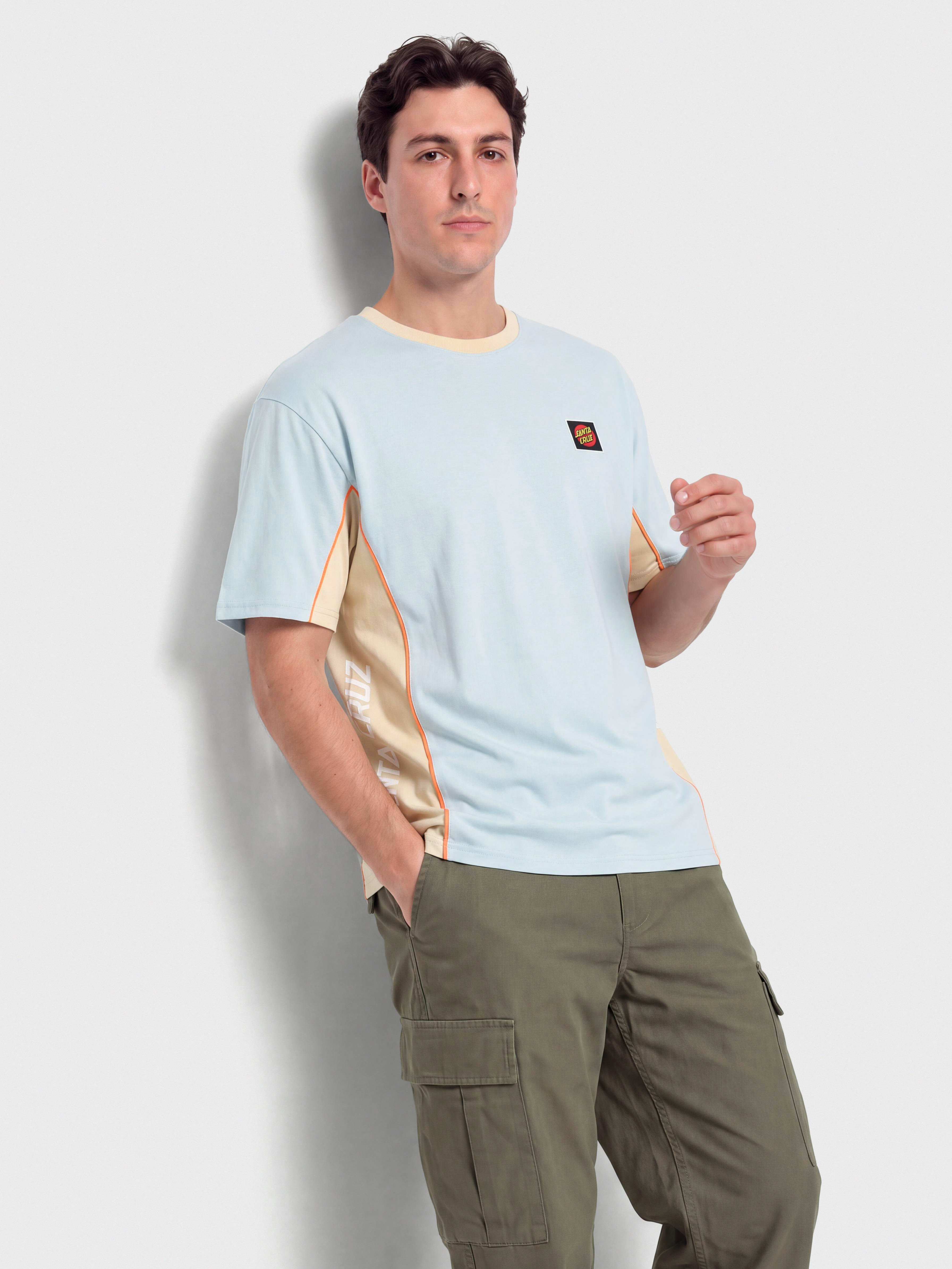T-shirt Santa Cruz Strip Racer (fresh blue/blond wood)