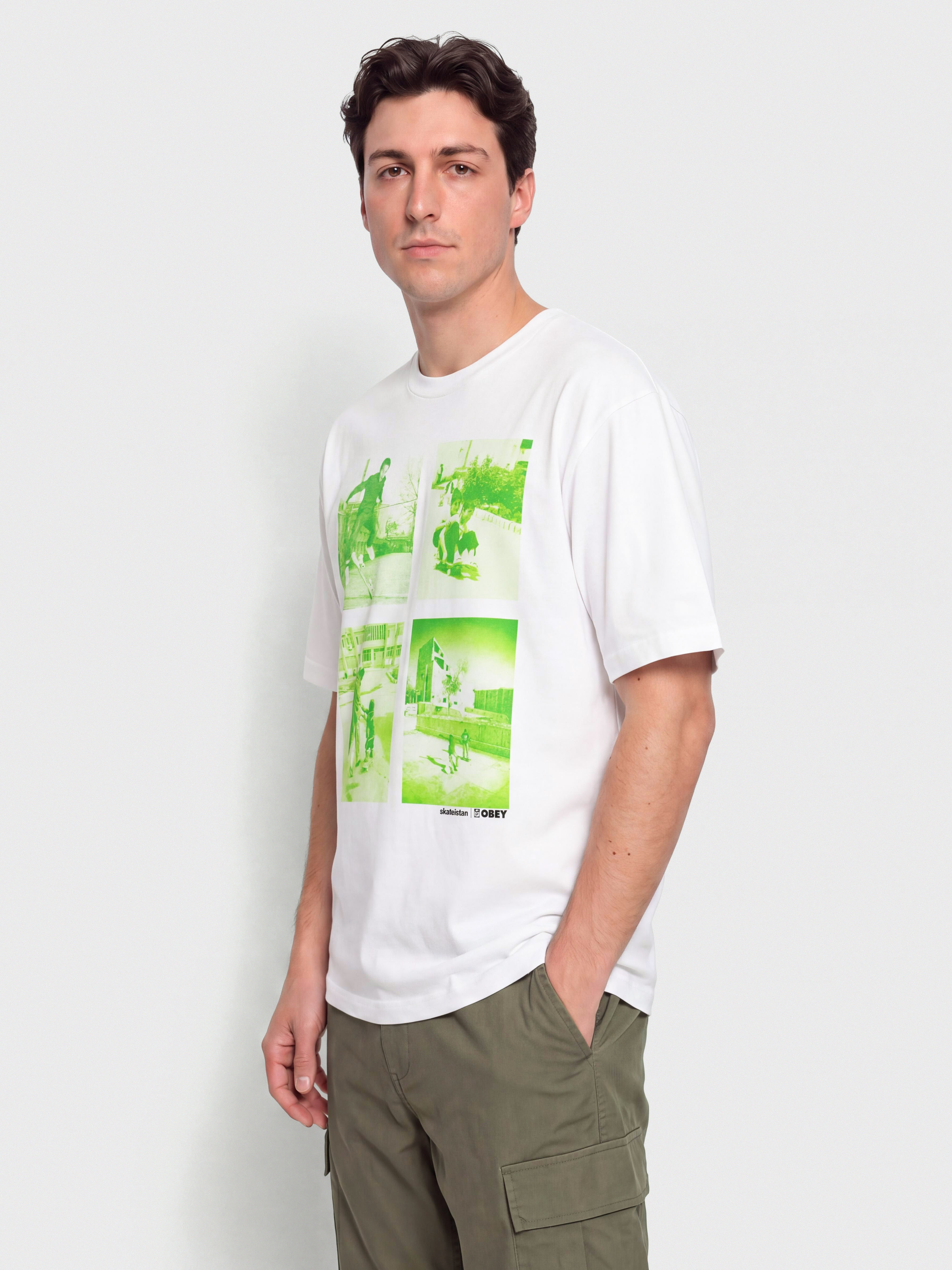 T-shirt OBEY Skateistan Child Photo (white)
