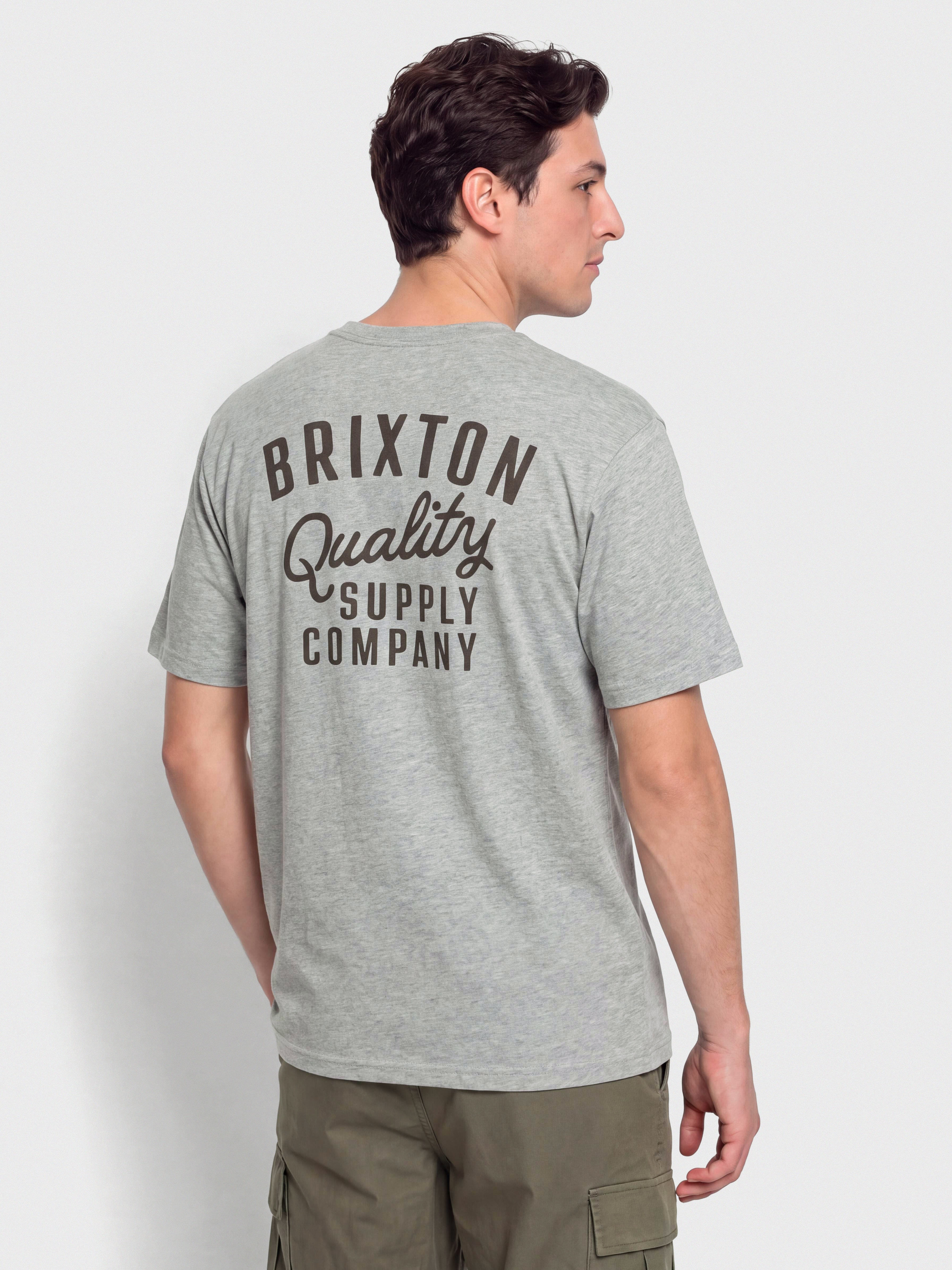 T-shirt Brixton Hubal Tlrt (heather grey)