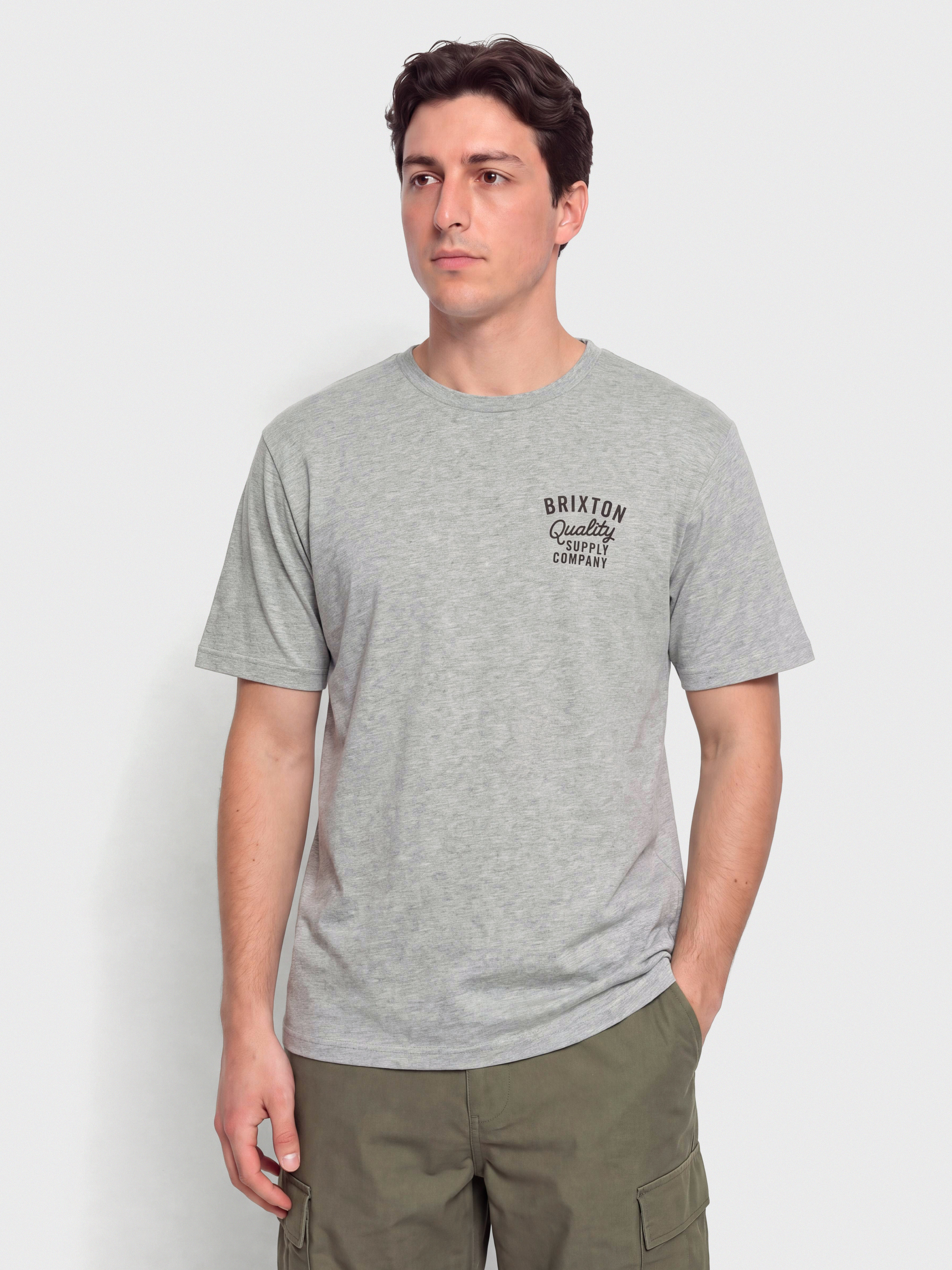 T-shirt Brixton Hubal Tlrt (heather grey)